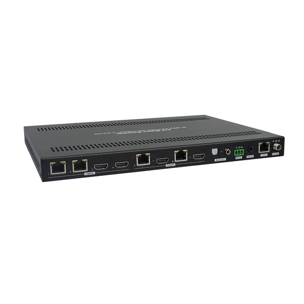 DVDO Matrix-42-HDBT - 4x2 4K Matrix Switcher with HDMI and HDBaseT, rear