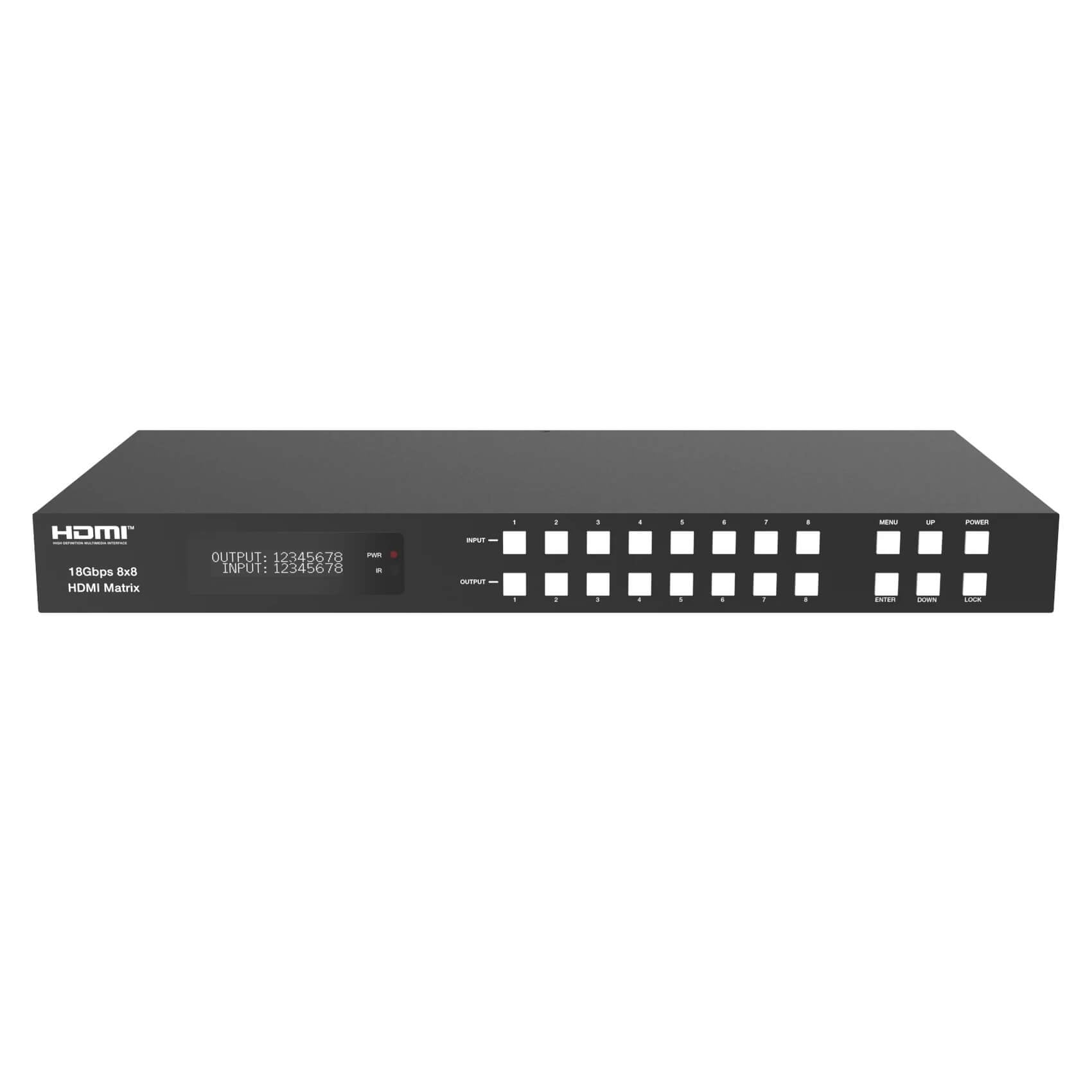 DVDO Matrix-88 - 4K 8x8 HDMI Matrix Switcher with Audio Outputs, front