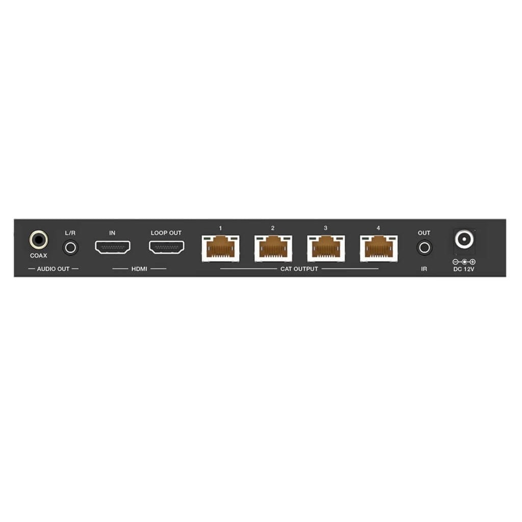 DVDO Splitter-14-CAT - 4K 1x4 HDMI Splitter, rear