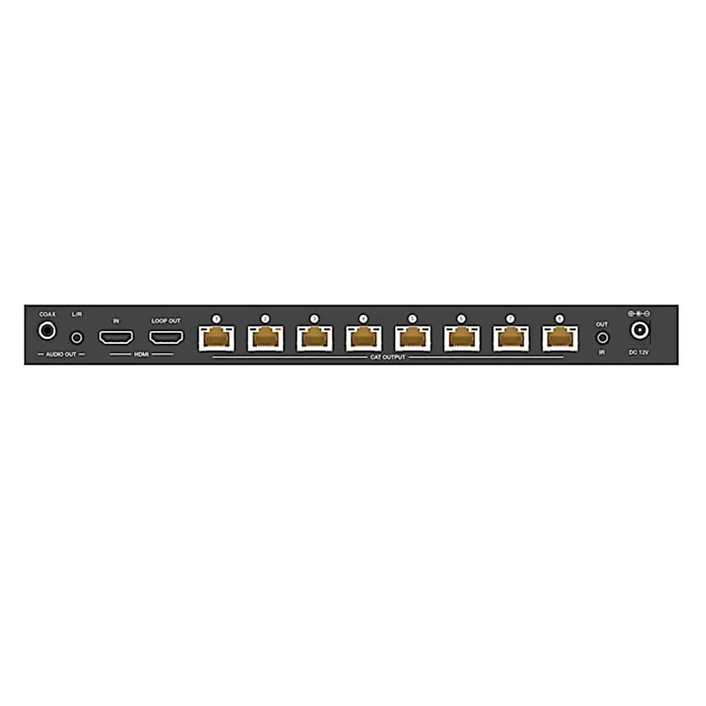 DVDO Splitter-18-CAT - 4K 1x8 HDMI Splitter, rear