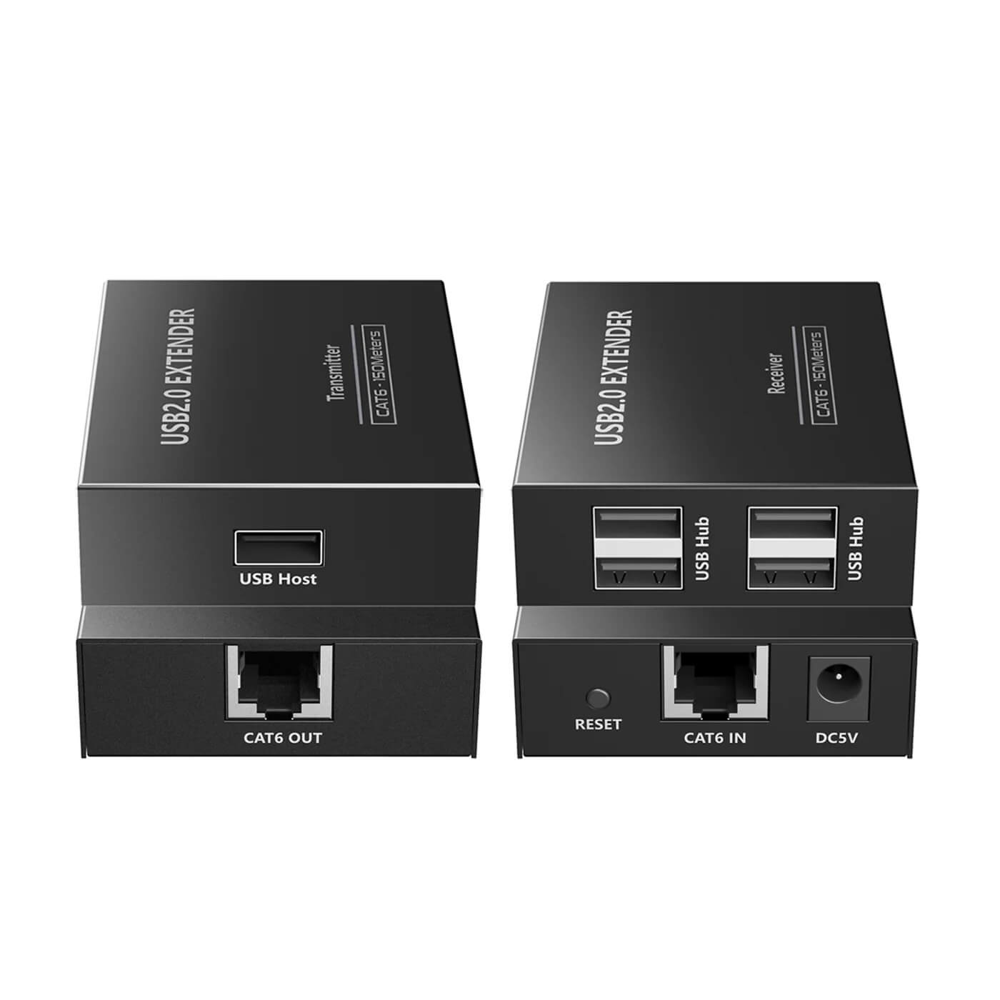 DVDO USB-Pair-2 - 1-Host USB 2.0 over Ethernet Extender Set, stacked tilt