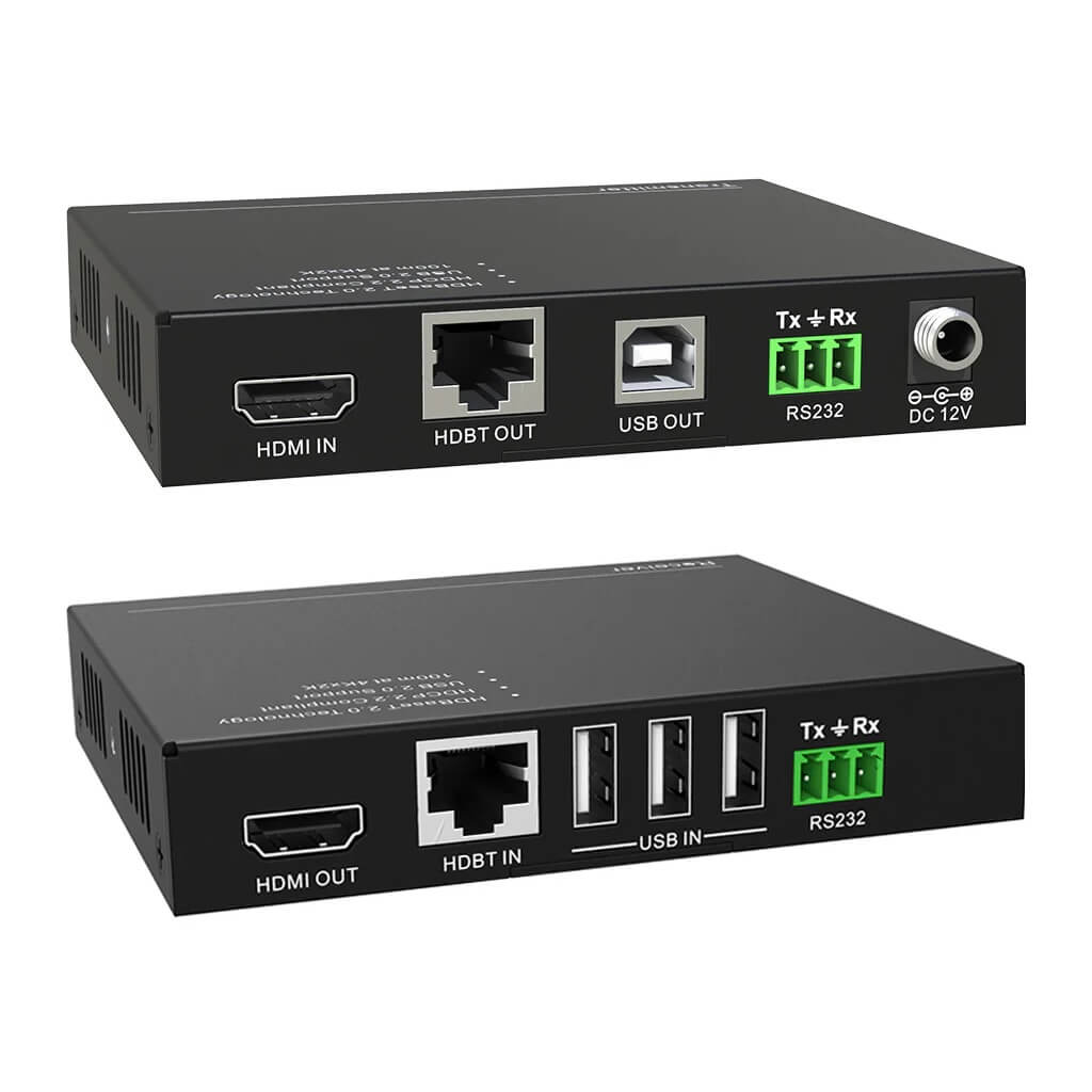 DVDO Xtend-HDMI-USB - 4K HDMI over HDBaseT Extender Set with USB, rear views