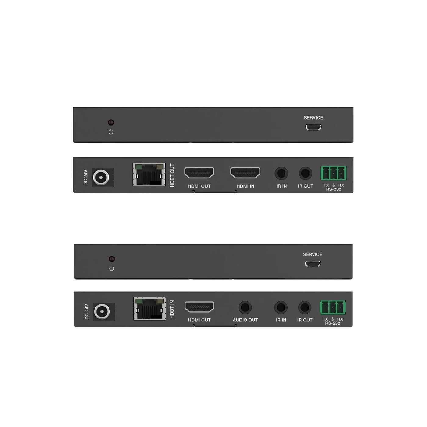 DVDO Xtend-Pair150 - 4K60 HDMI over HDBaseT Extender Set, stacked flat