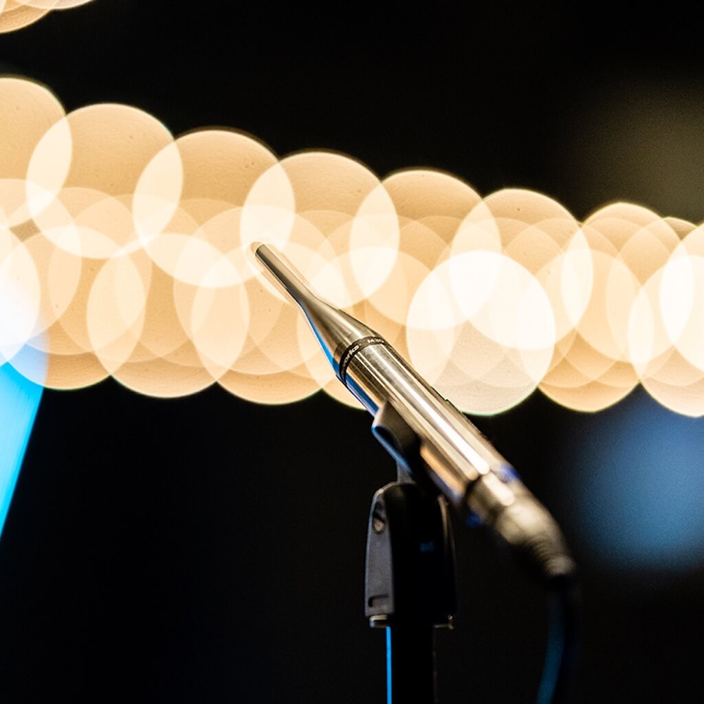 Earthworks M50 - 50kHz Measurement Microphone, on stage