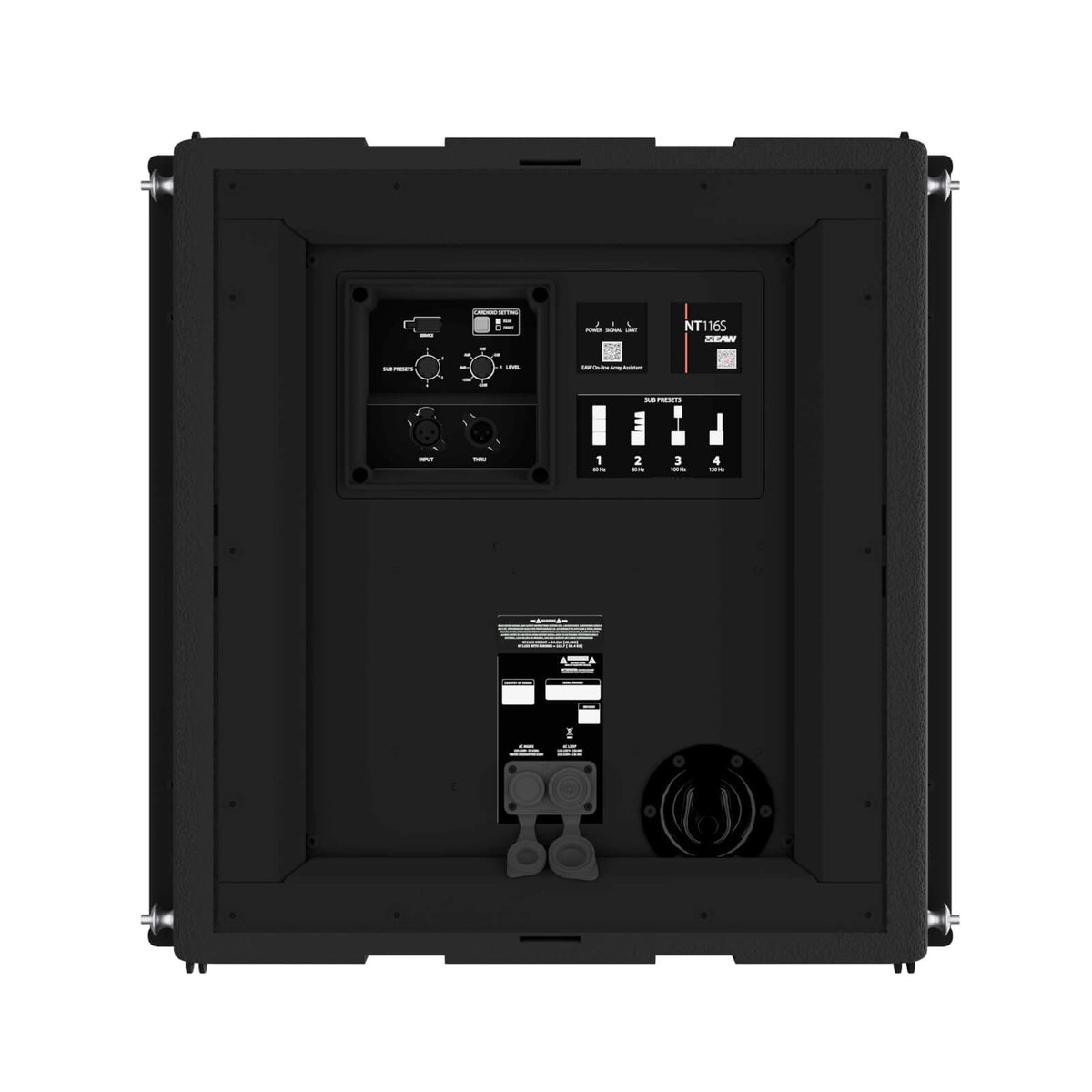EAW NT116S - Newport 16-inch Powered Subwoofer, rear