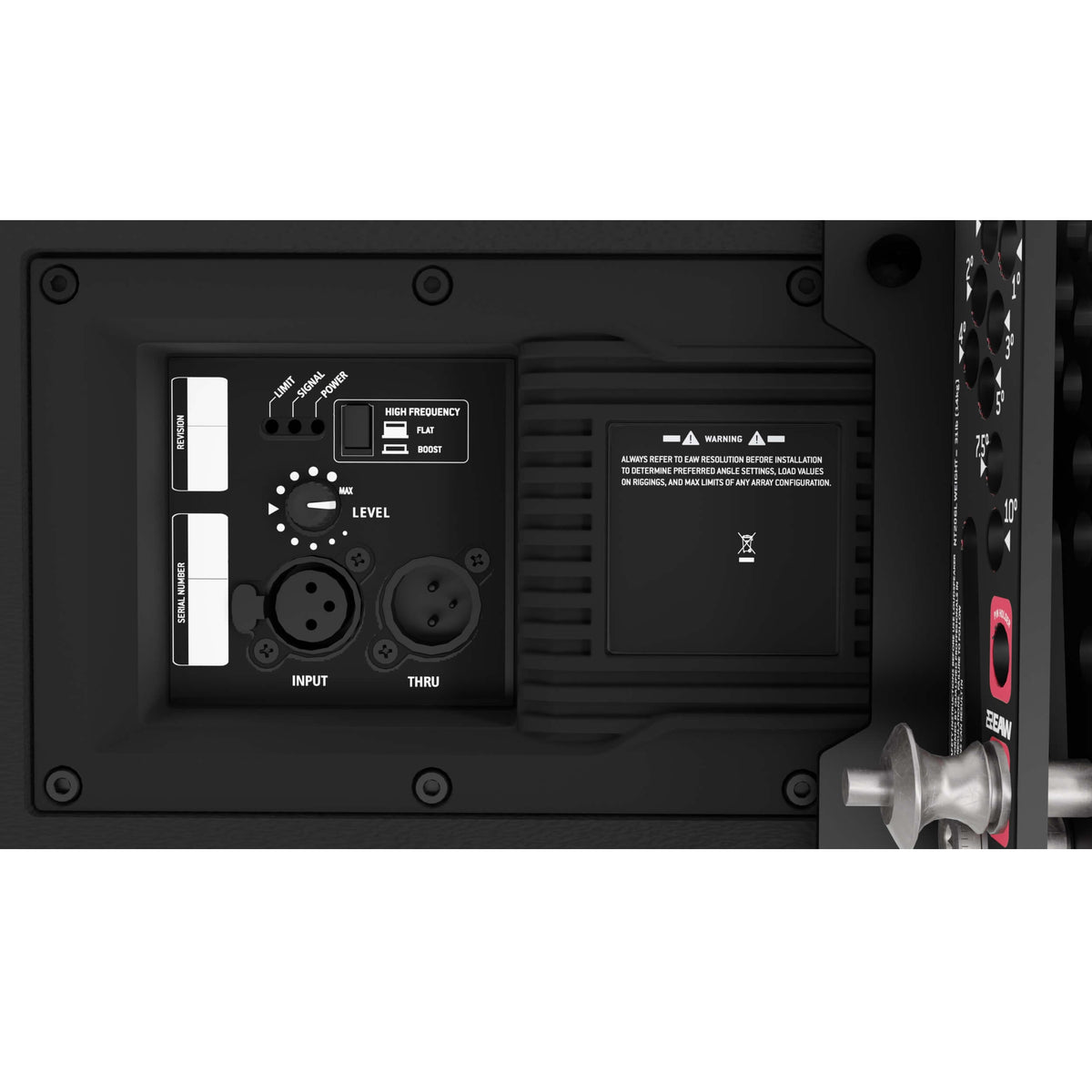 EAW NT206L - Newport 2-Way Active 6-inch Line Array Loudspeaker, rear panel