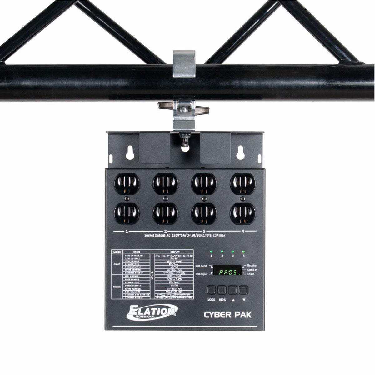 Elation Cyber Pak - 4-Channel Dimmer/Relay/MIDI Pack