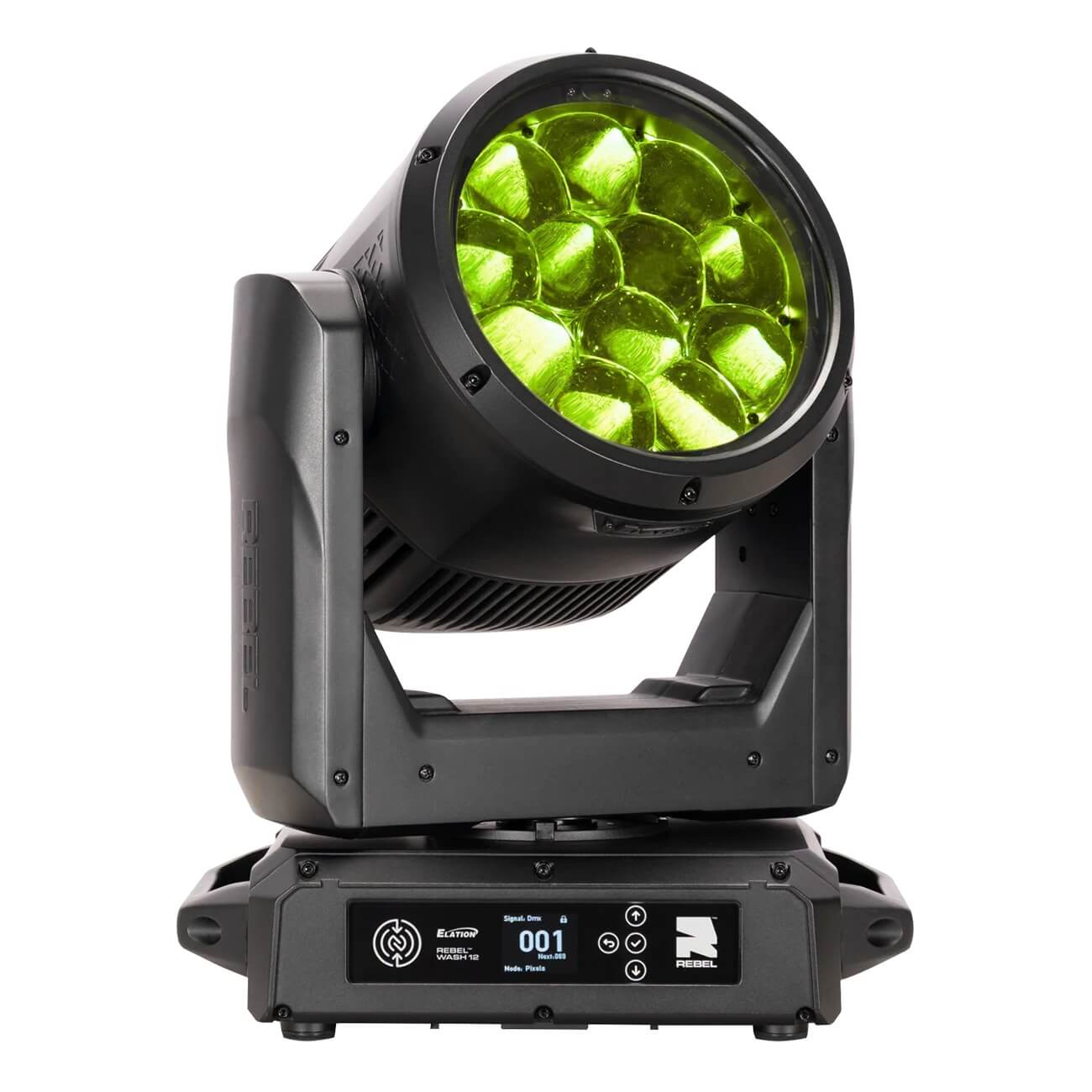 Elation REBEL Wash 12 - 12x60W RGBL Wash Fixture, Lime
