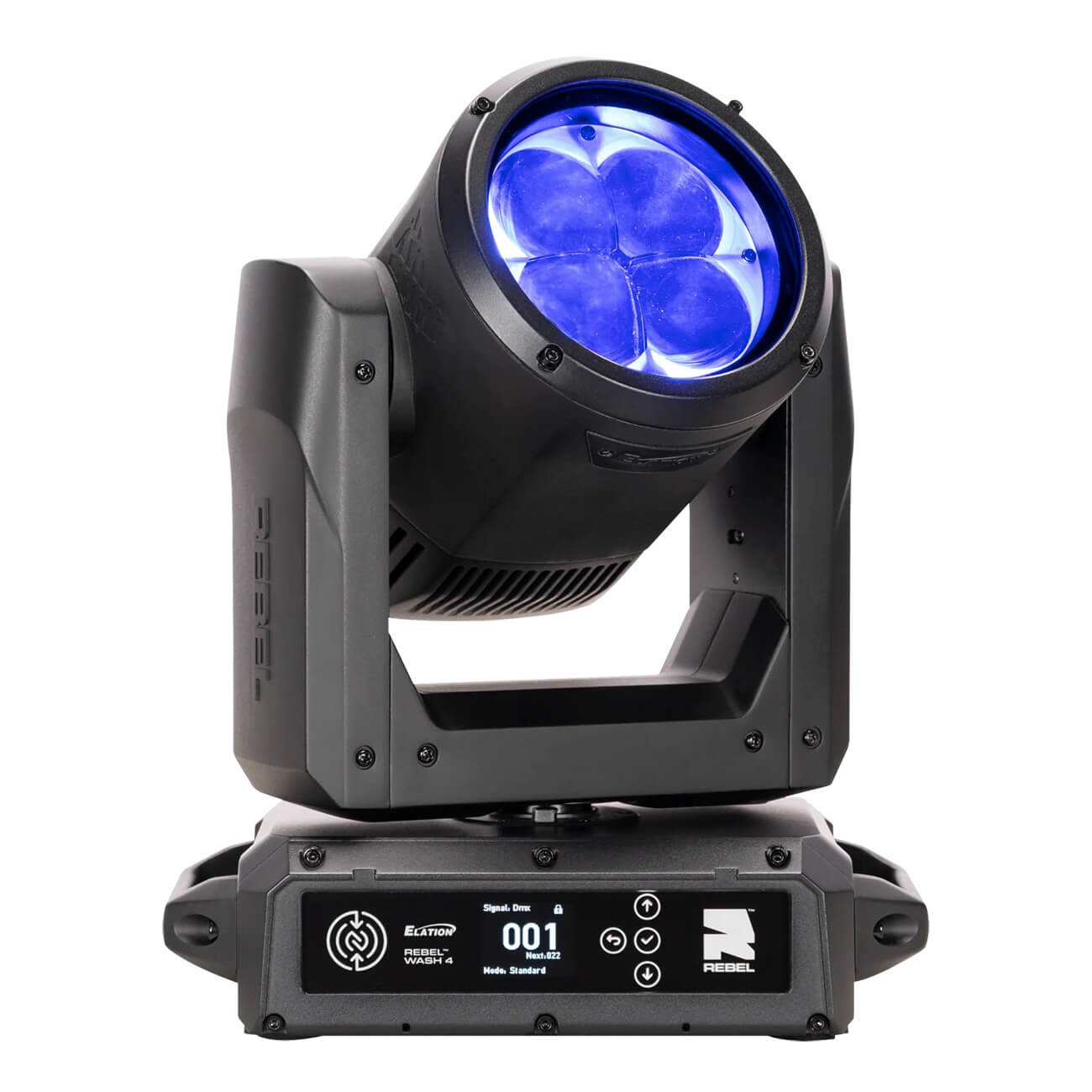 Elation REBEL Wash 4 - 4x60W RGBL Wash Fixture, blue