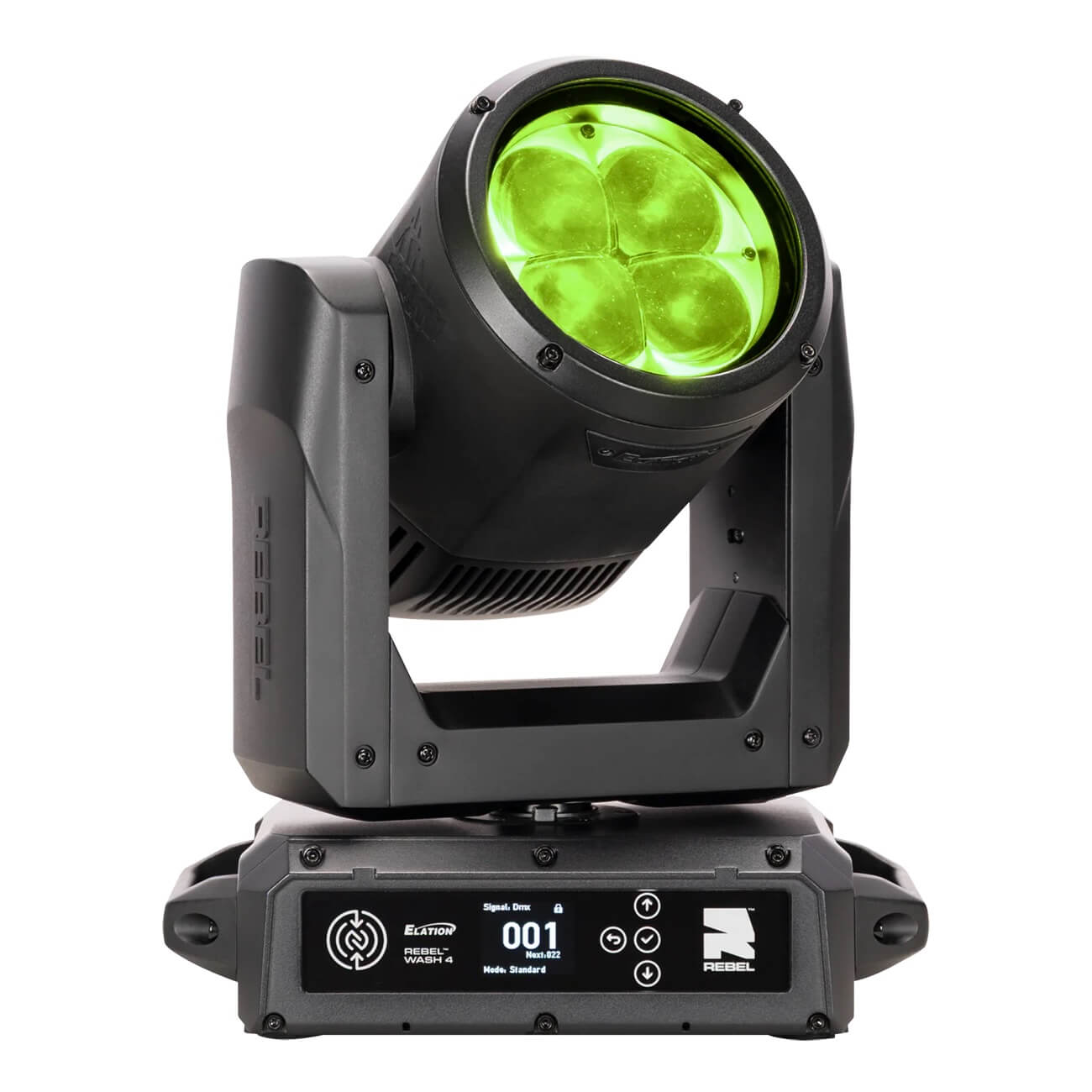 Elation REBEL Wash 4 - 4x60W RGBL Wash Fixture, Lime