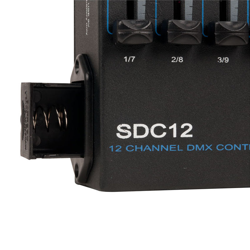 Elation SDC12 - 12-Channel Basic DMX Controller, battery door