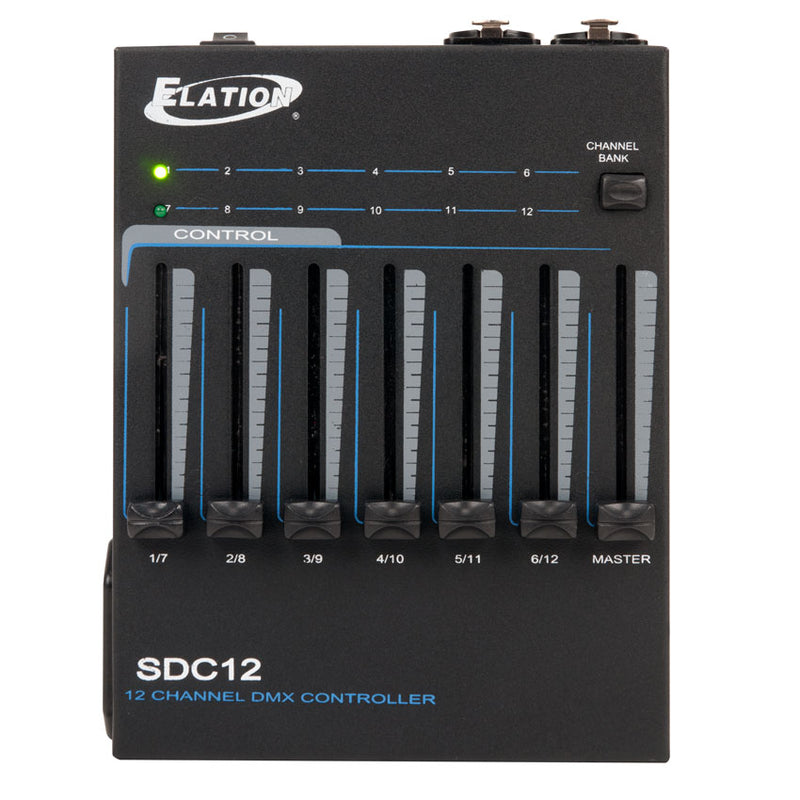 Elation SDC12 - 12-Channel Basic DMX Controller, front