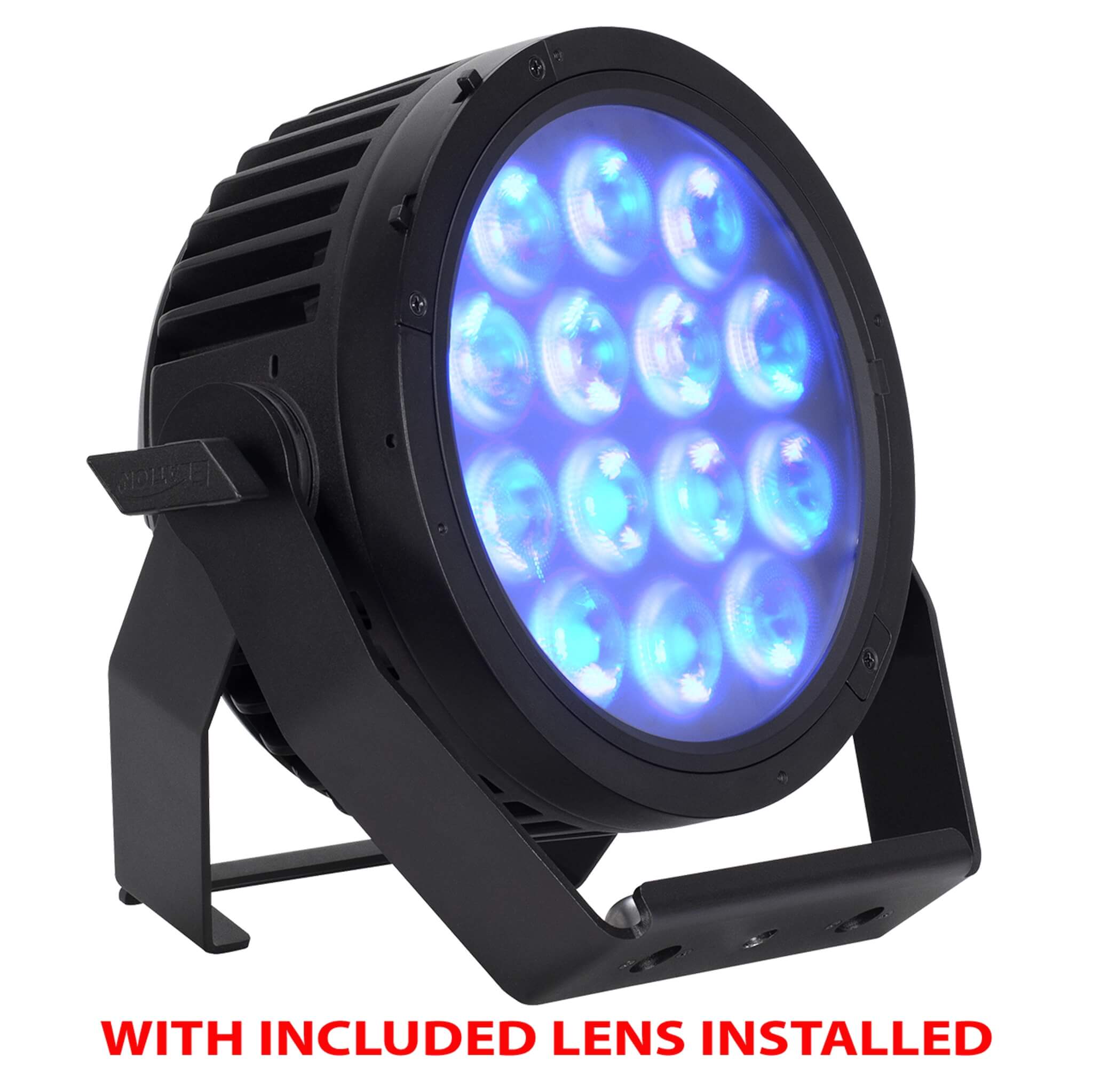 Elation SIX+ PAR L - RGBLA+UV LED Wash Par Fixture, with included diffusion lens installed