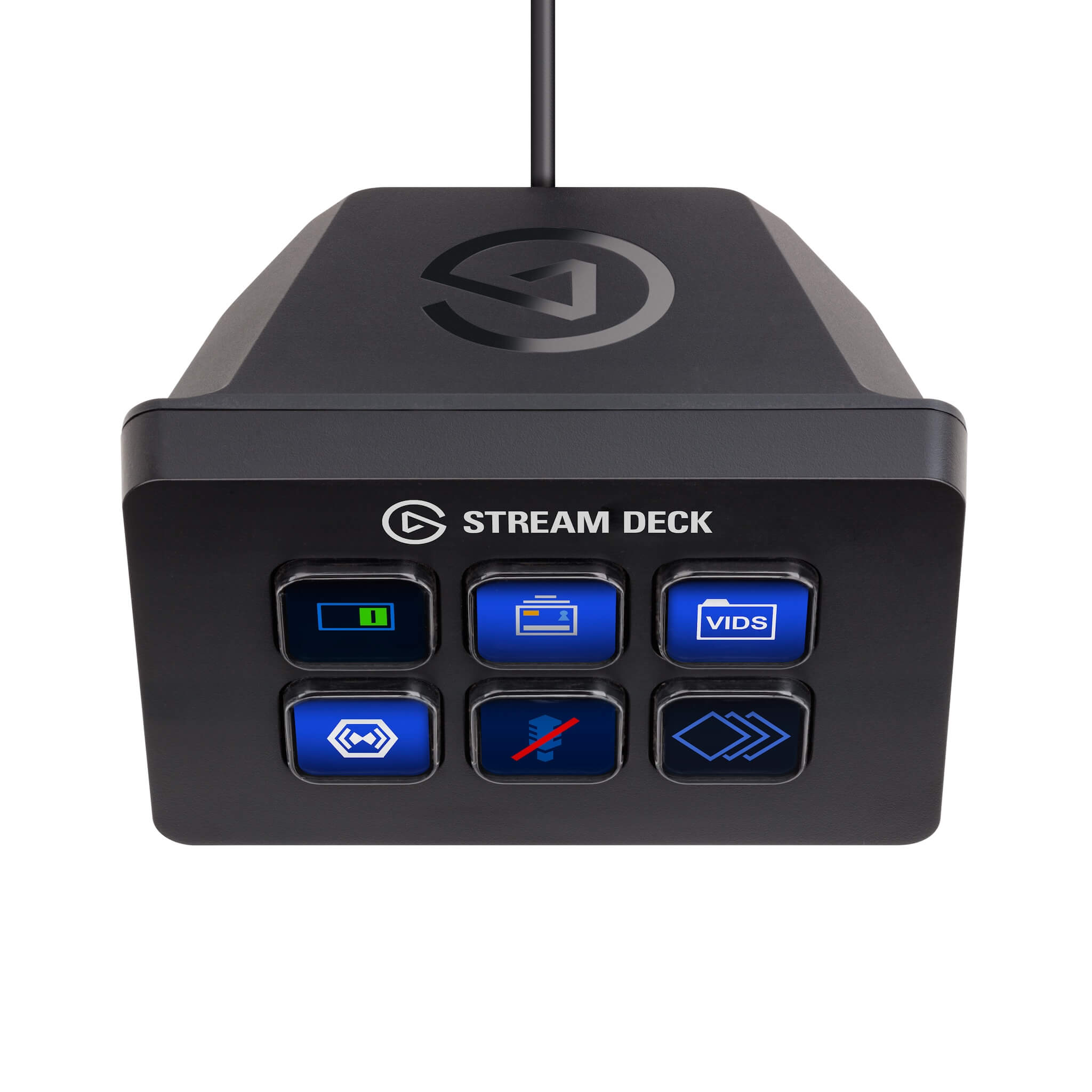 Elgato Stream Deck Mini - Compact 6-Key Tactile Control Pad, top