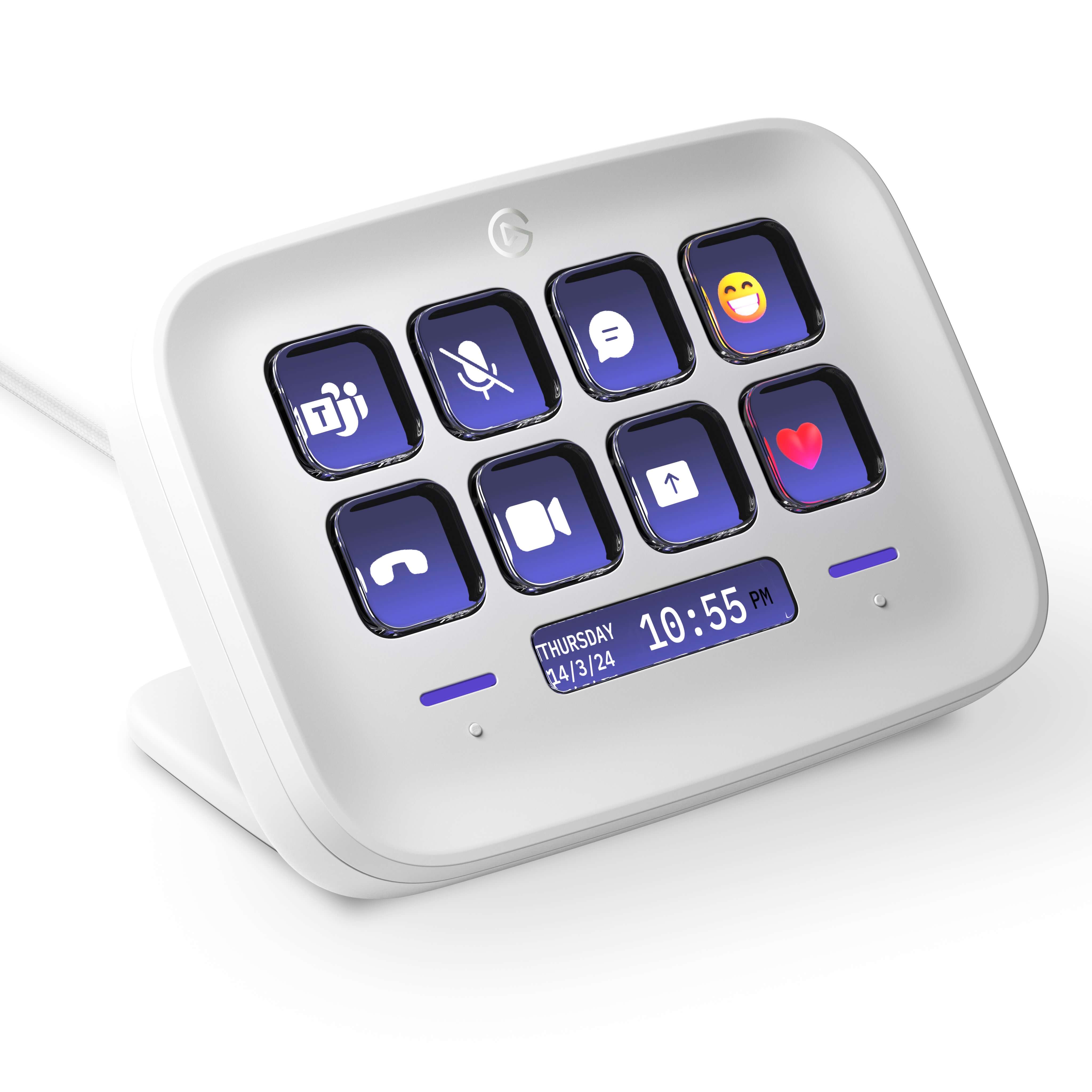 Elgato Stream Deck Neo – 8-Key Productivity Controller, angle 3