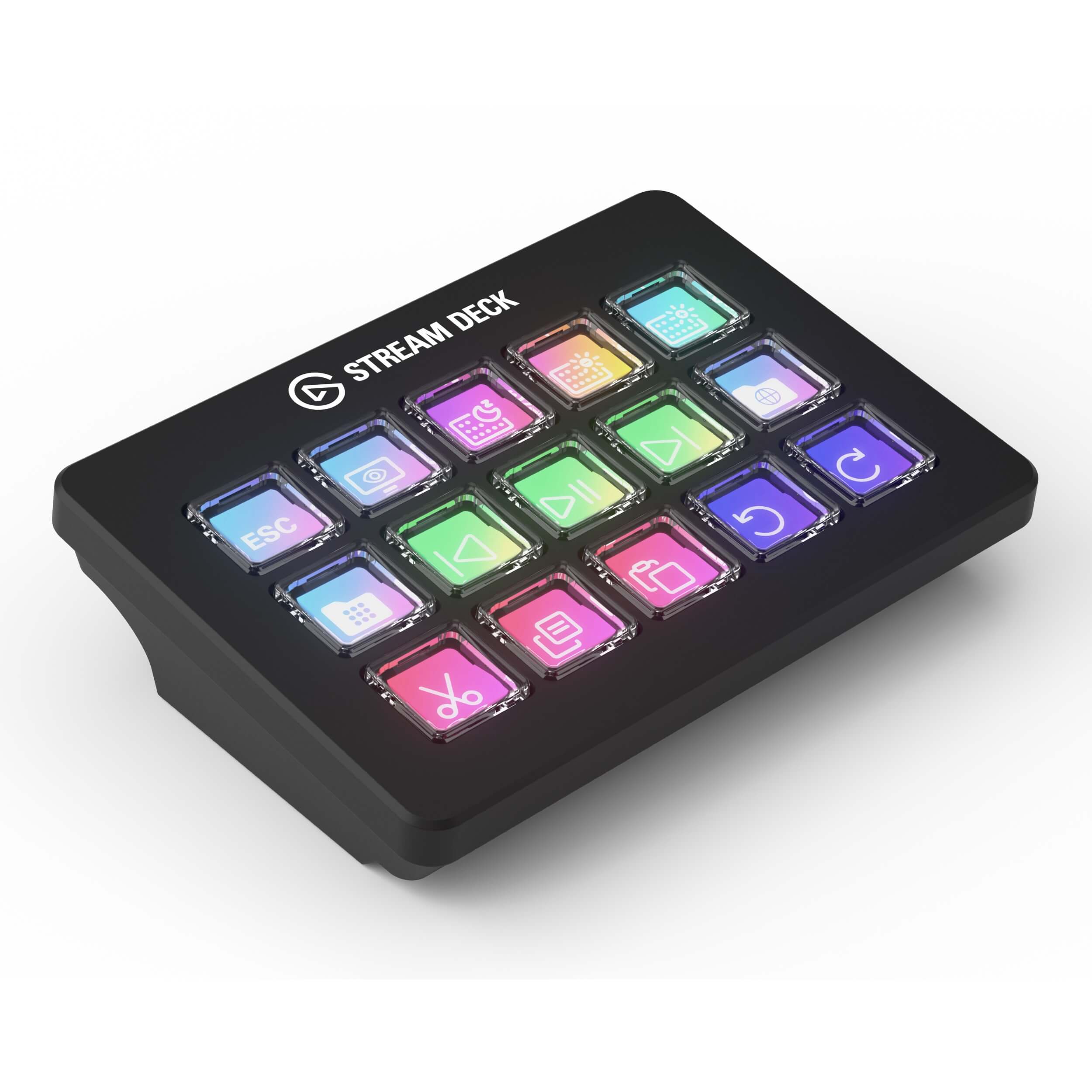 Elgato Stream Deck Scissor Keys - Precision 15-Key Tactile Control Pad, top