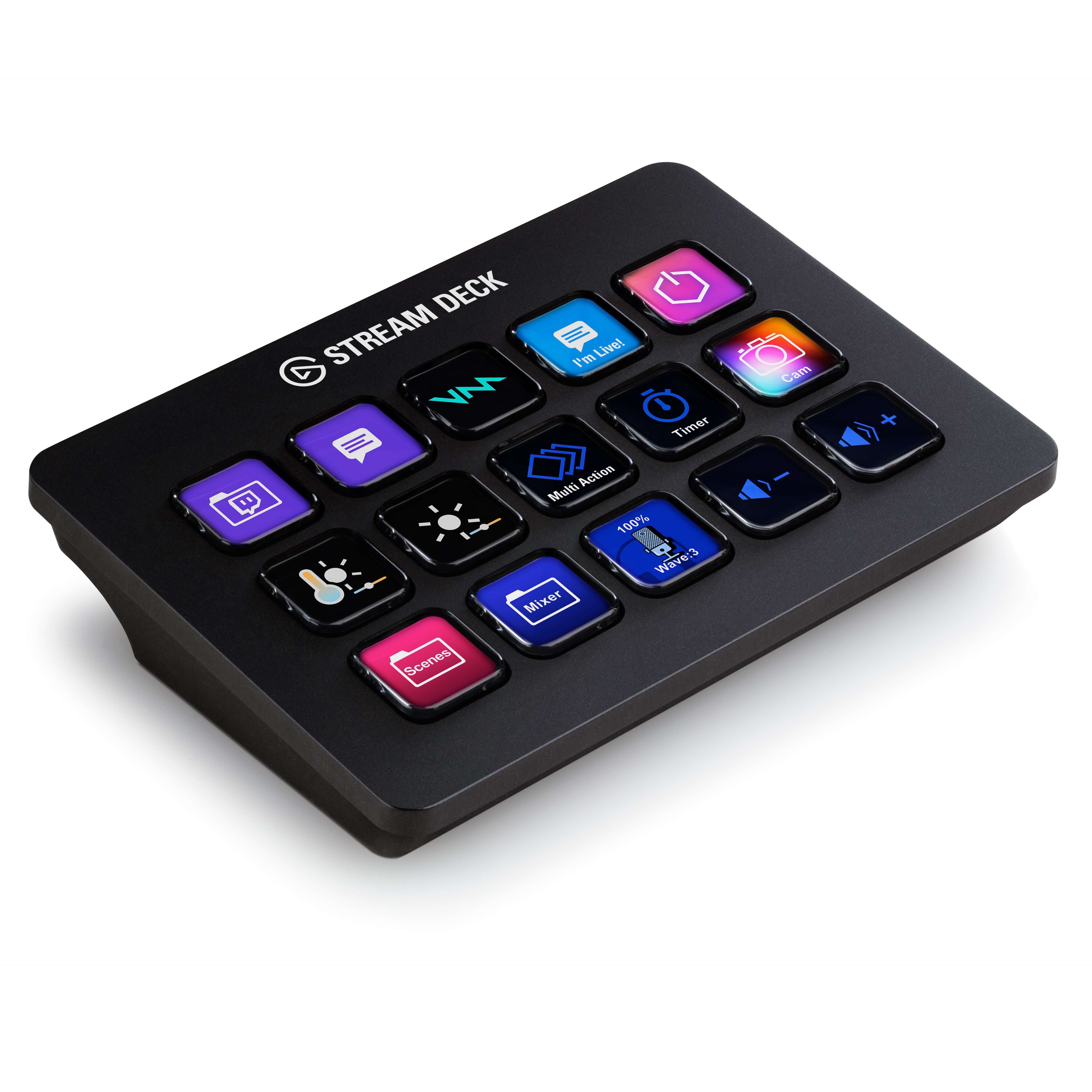 Elgato Stream Deck - 15-Key Tactile Control Pad, top