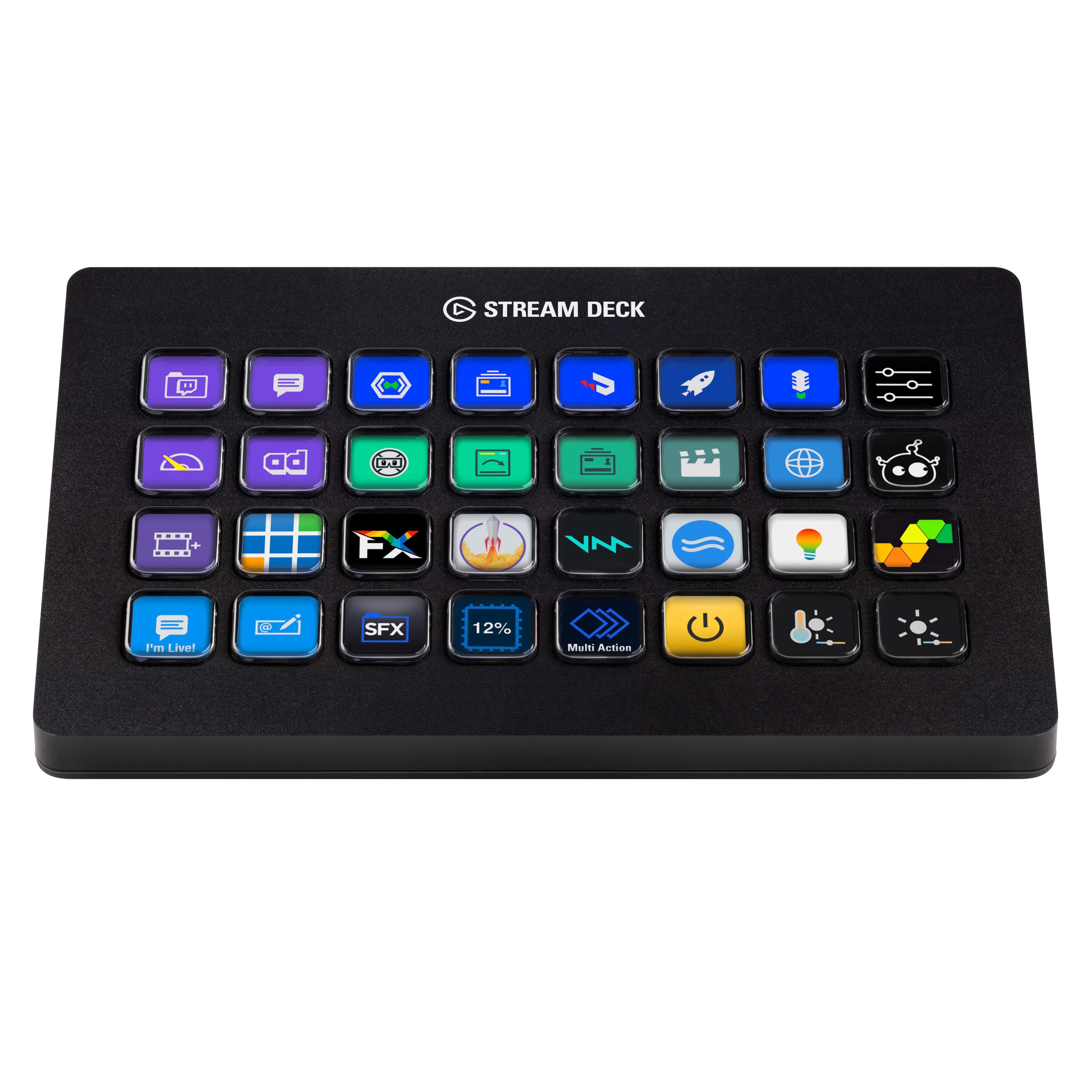 Elgato Stream Deck XL - Expanded 32-Key Tactile Control Surface, front