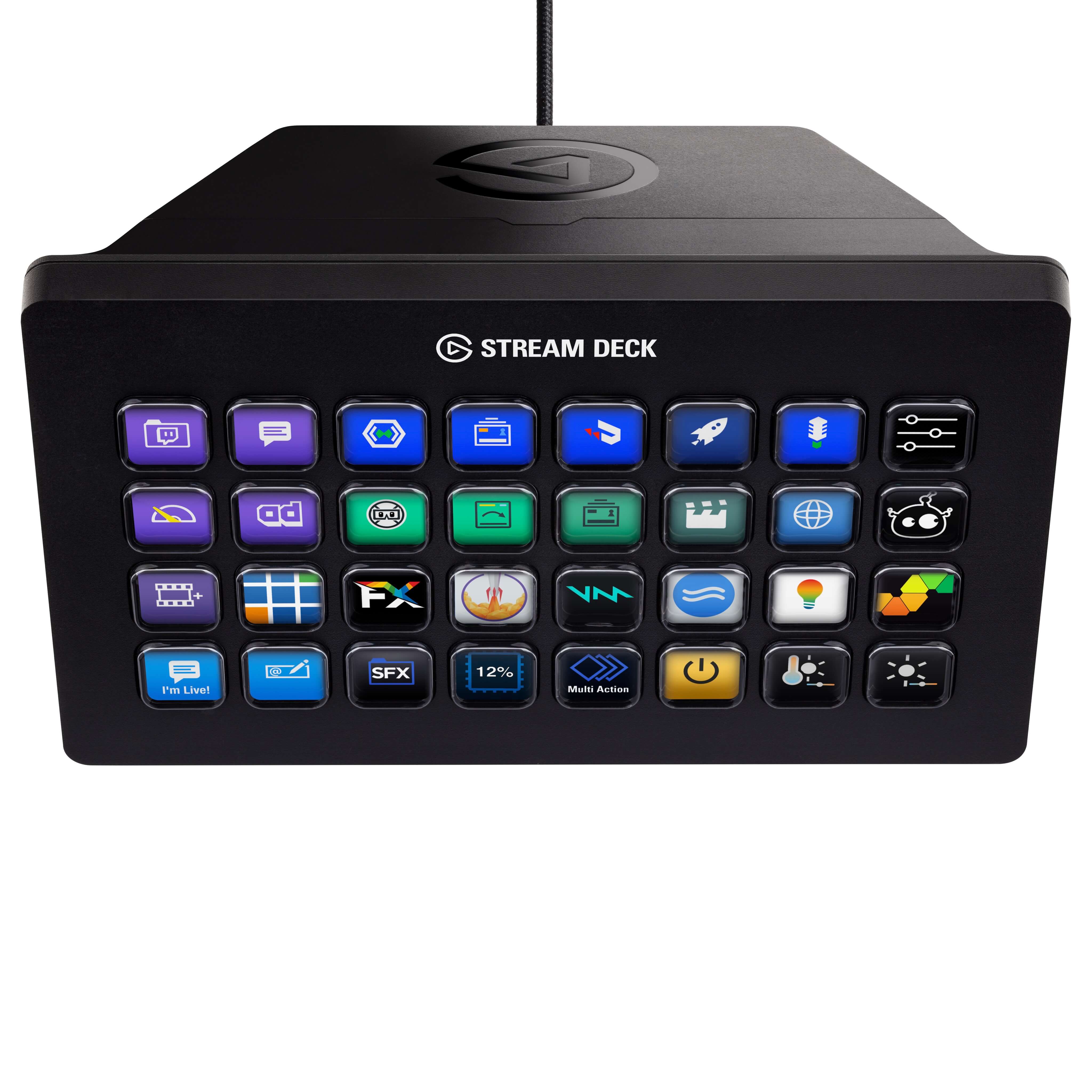 Elgato Stream Deck XL - Expanded 32-Key Tactile Control Surface, top