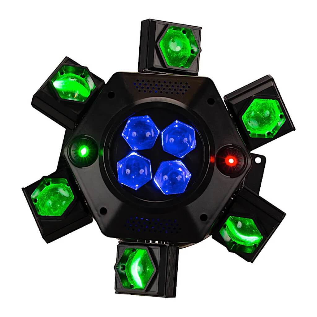 Eliminator Lighting CenterDroid - RGBW LED + Laser Effects Fixture, bottom