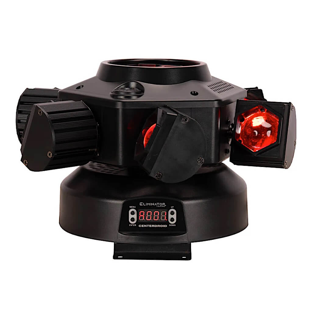Eliminator Lighting CenterDroid - RGBW LED + Laser Effects Fixture, side