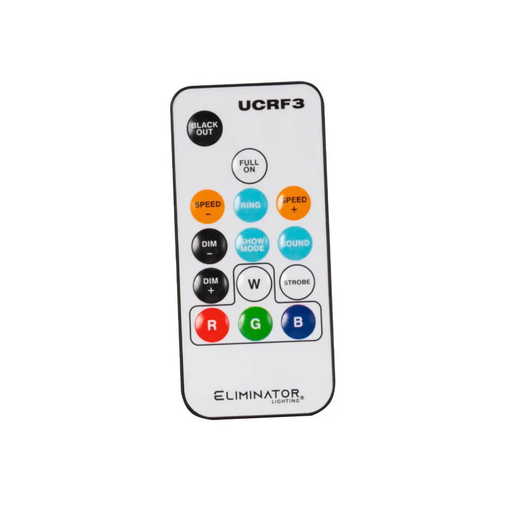 Eliminator Lighting LP 8R - RGBW LED Wash Fixture with FX Outer Ring, remote