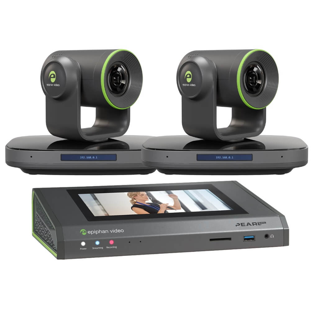 Epiphan ESP1907 Studio Bundle with a Pearl Mini hardware encoder and two EC20 PTZ cameras