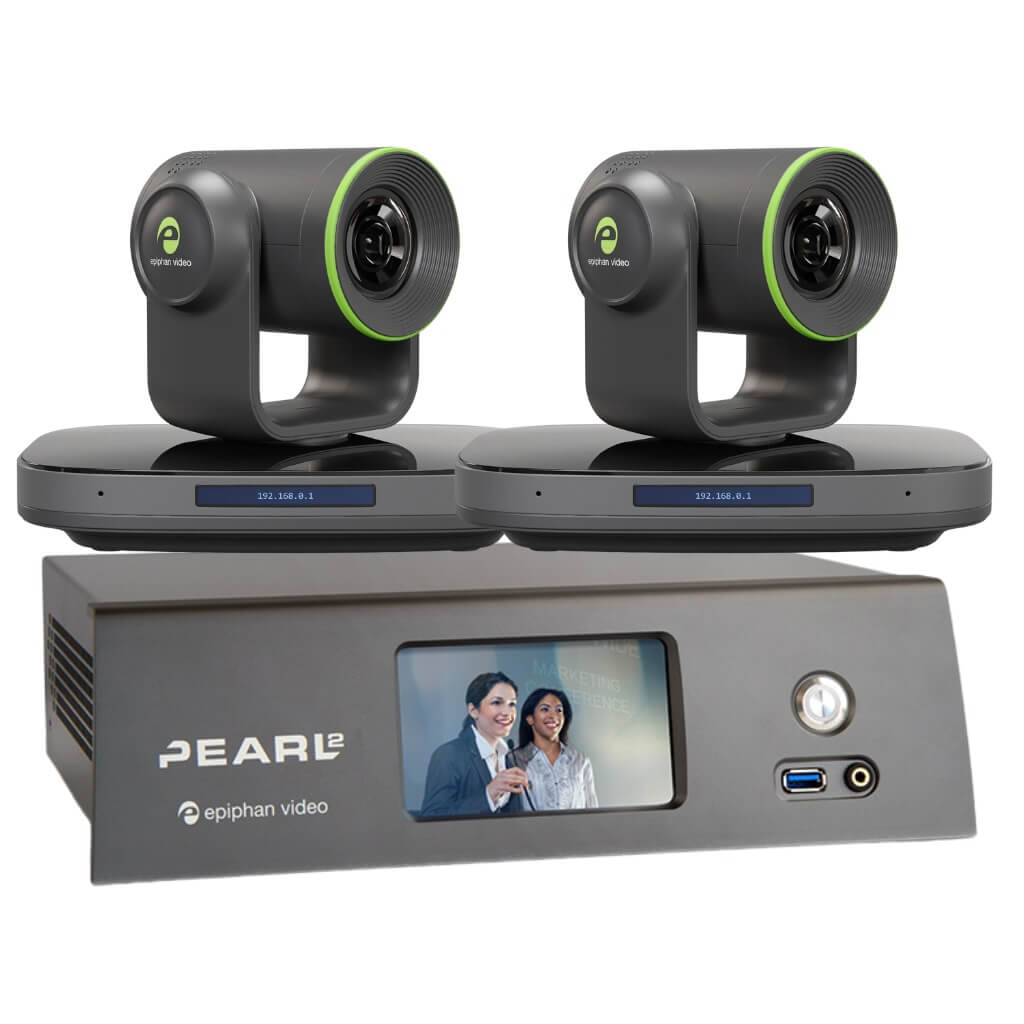 Epiphan ESP1910 Production Bundle with a Pearl-2 hardware encoder and two EC20 PTZ cameras
