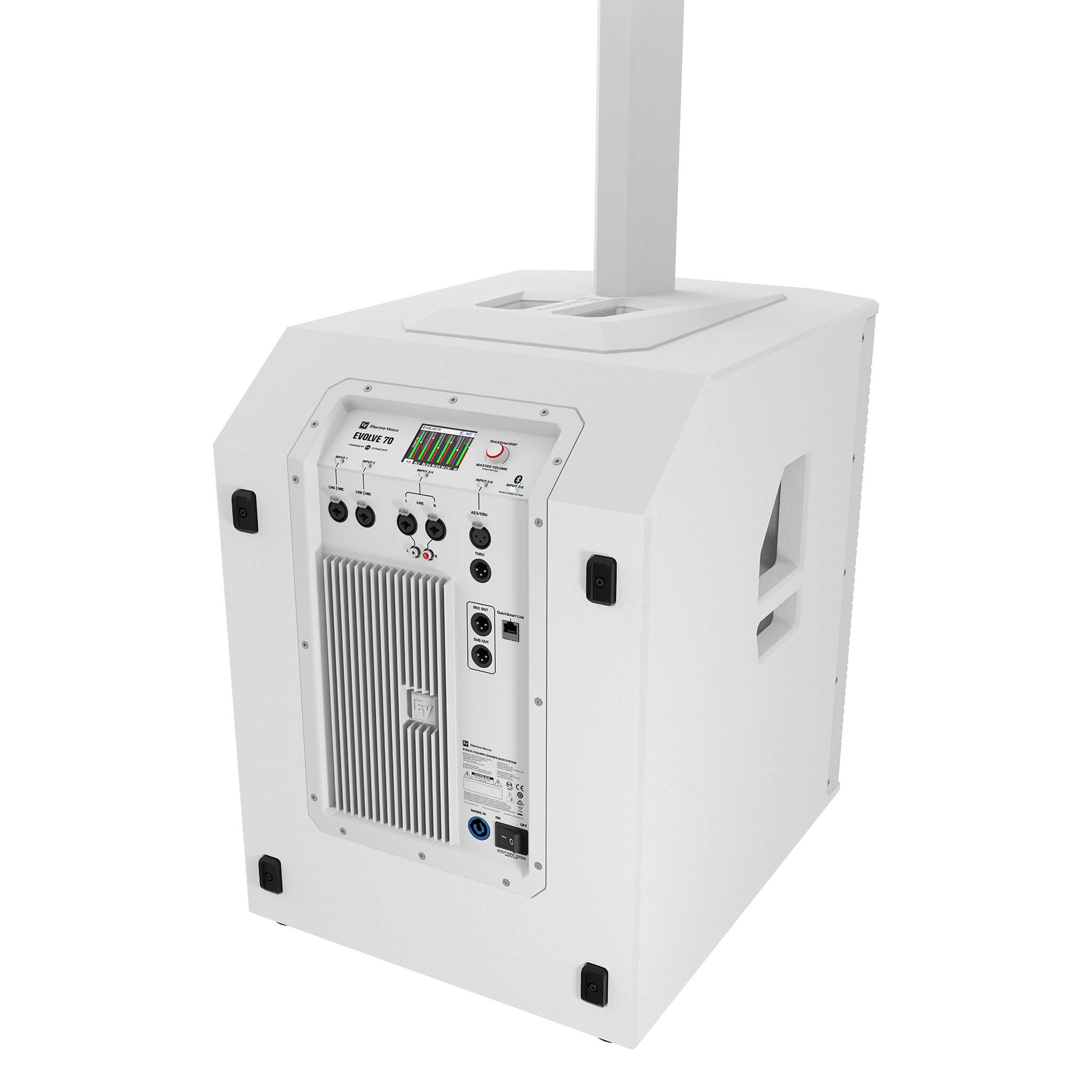 Electro-Voice EVOLVE70-SW EVOLVE 15” Sub White US & EU, rear angle