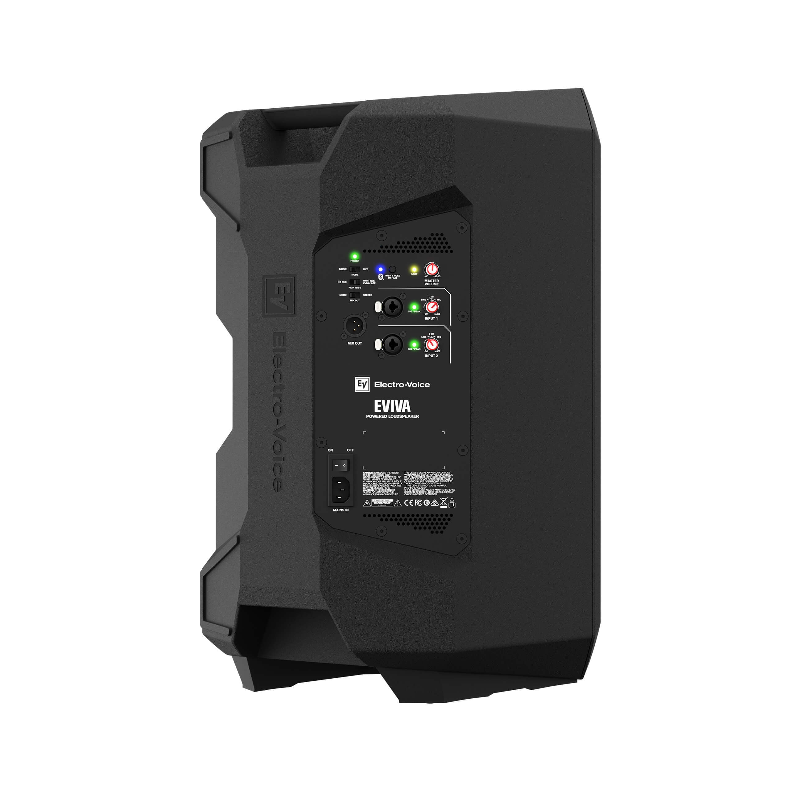 Electro-Voice EVIVA 12P - 12-in. 1000W Portable Powered Loudspeaker, back