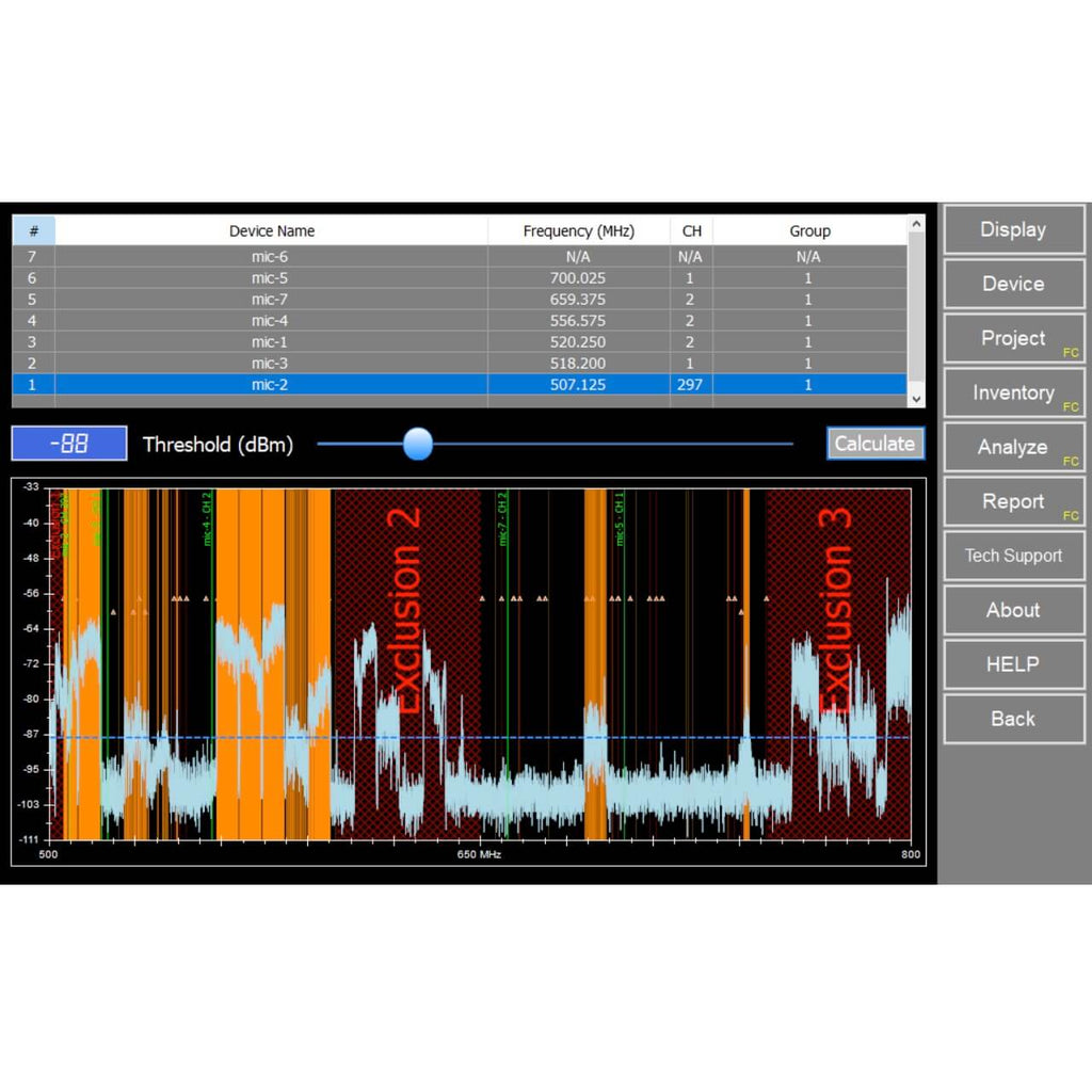 Rf File Player RF Venue RF Explorer Pro - Advanced Touchscreen RF Spectrum Analyzer
