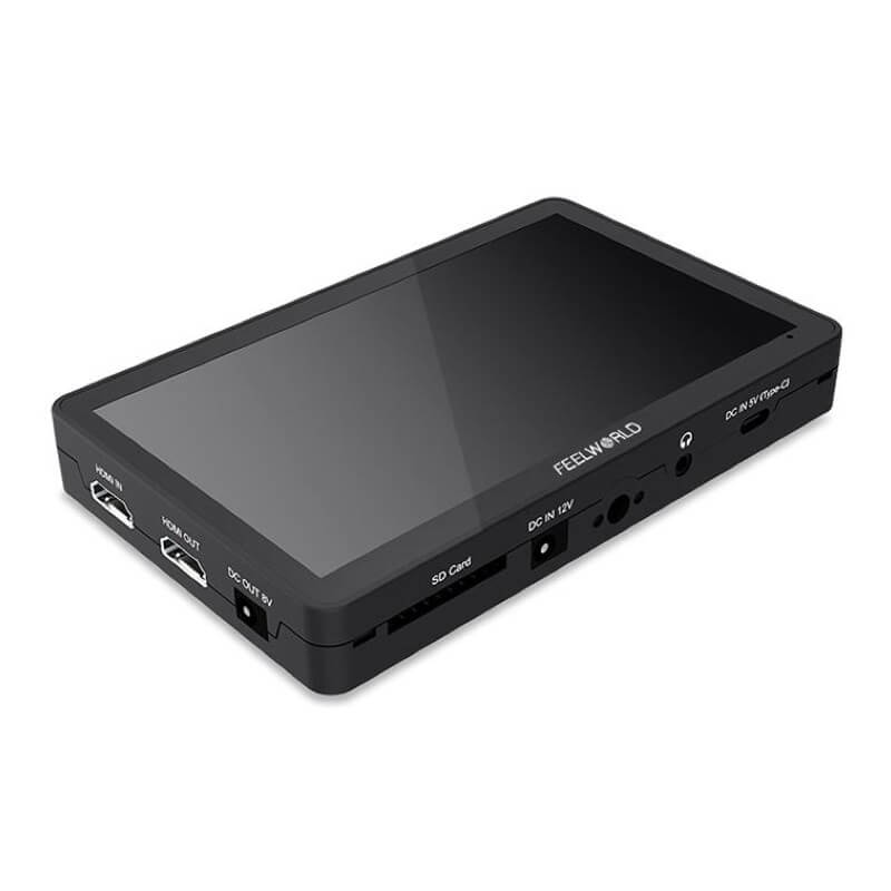 Feelworld F6 PLUS V2 - 6" HDMI On-Camera Touchscreen Field Monitor, ports