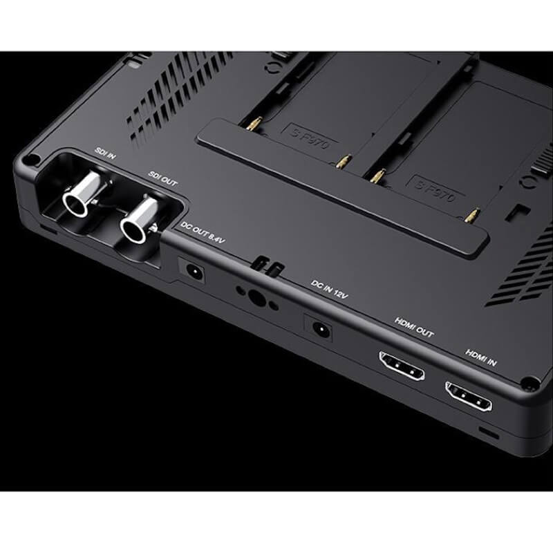 Feelworld LUT7S - 7" SDI On-Camera Touchscreen Field Monitor, ports