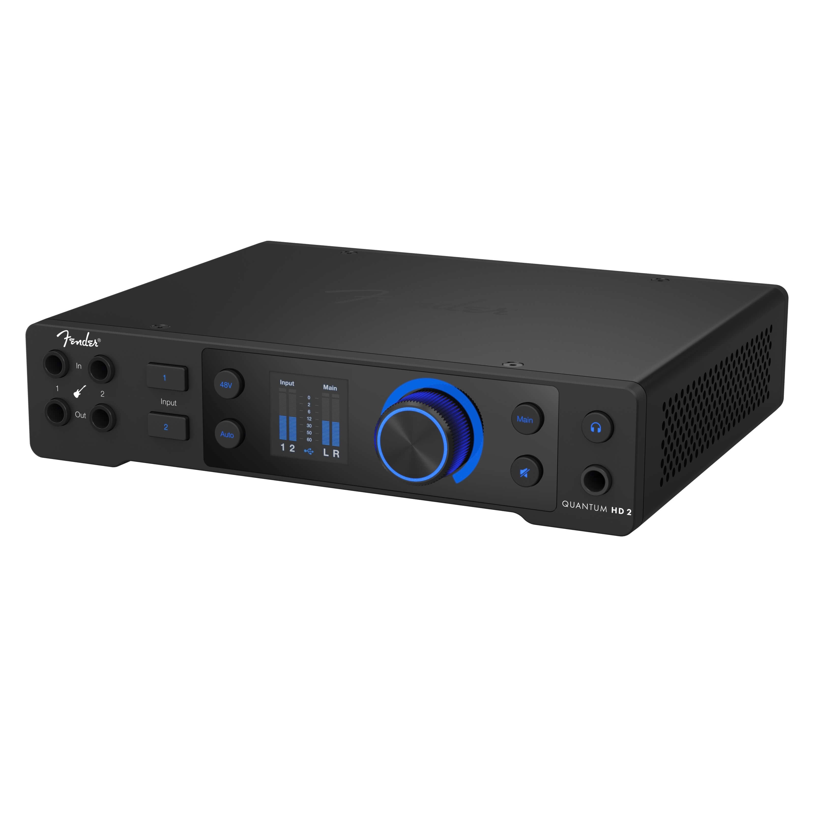 Fender Quantum HD 2 - 20x24 USB-C Audio Interface, angled left