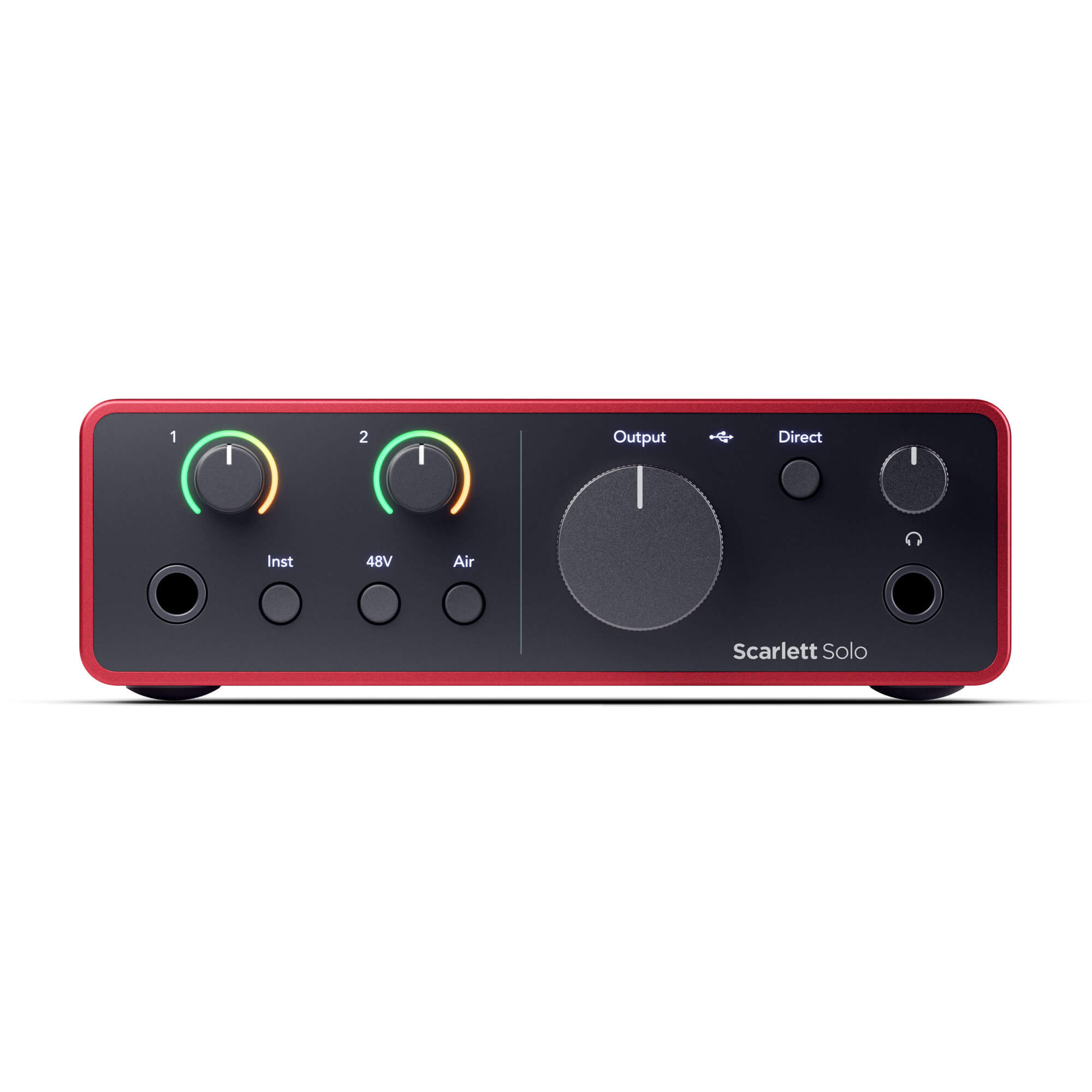 Focusrite Scarlett Solo - 2-in/2-out USB-C Audio Interface (4th Gen), front