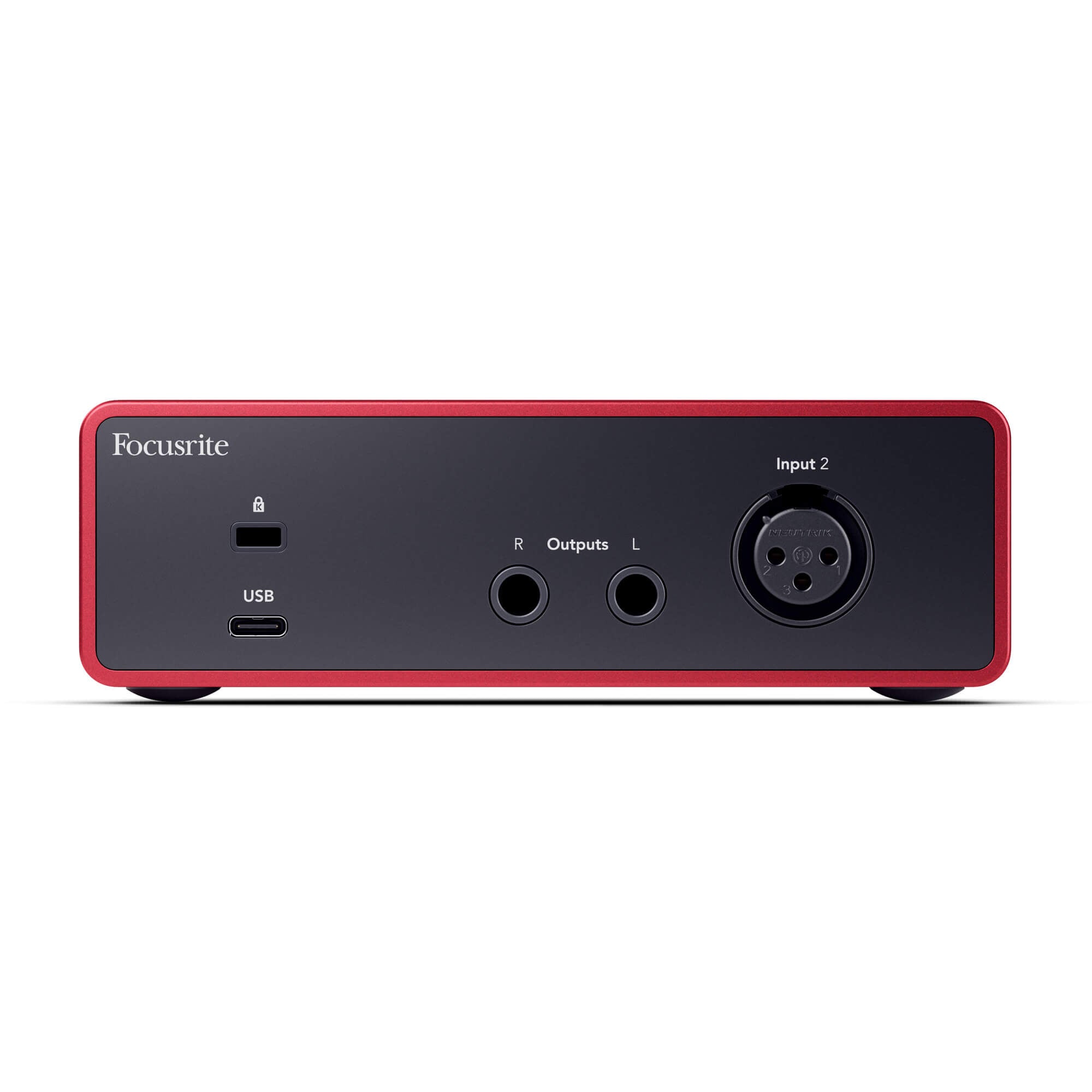 Focusrite Scarlett Solo - 2-in/2-out USB-C Audio Interface (4th Gen), rear