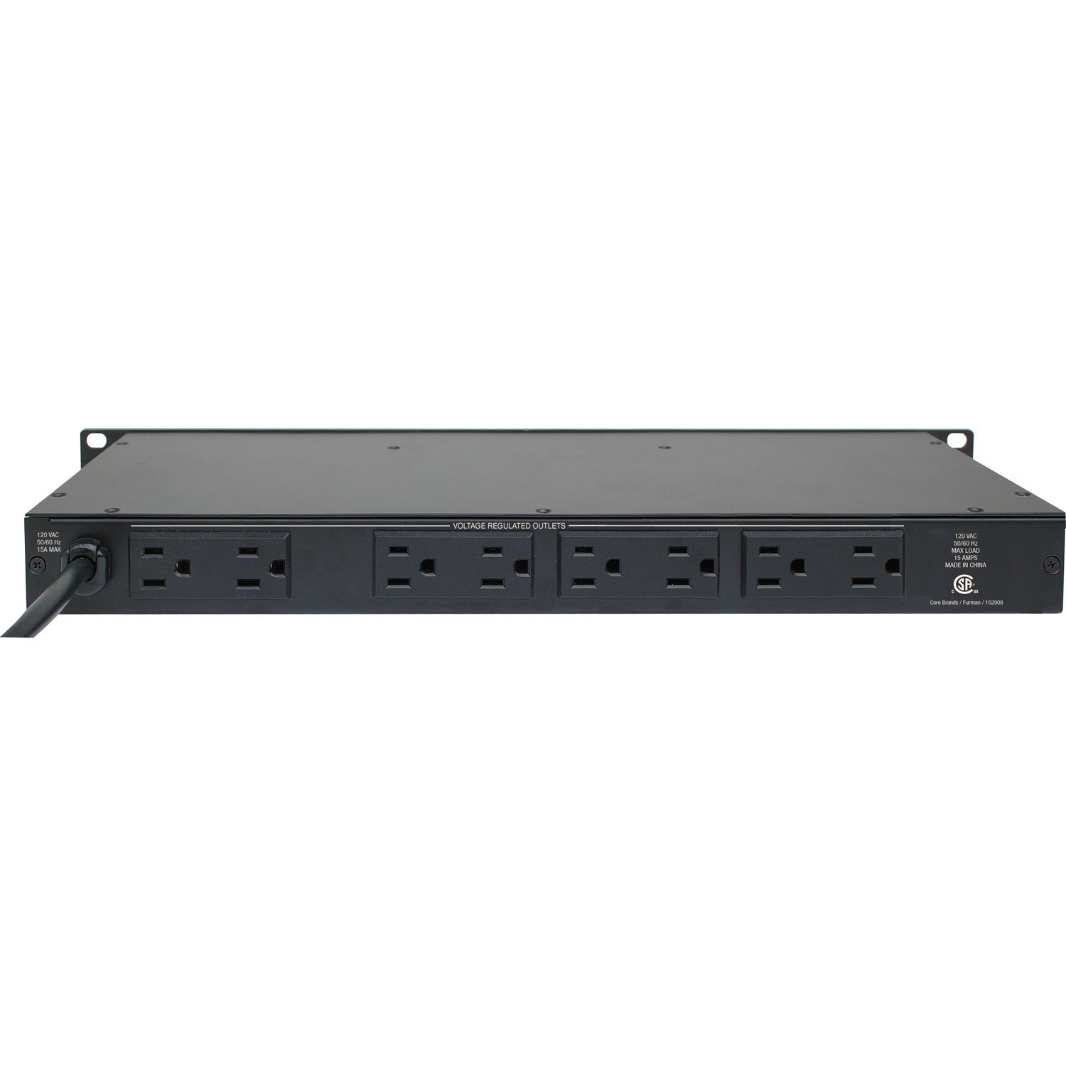 Palmer Power Supply Unit with 8 Outputs for Rack Mounting
