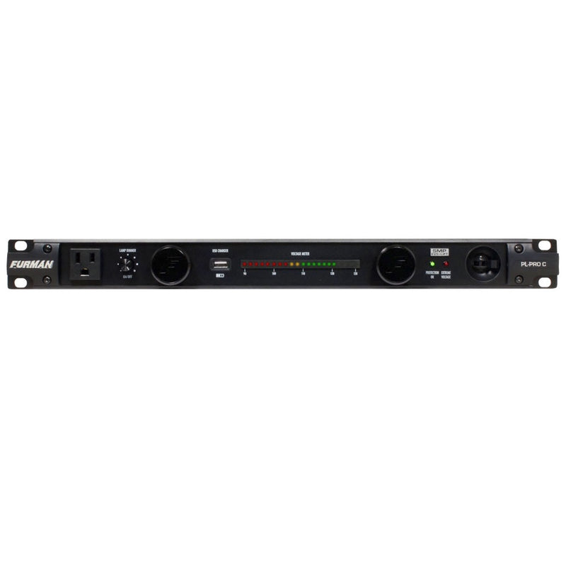 Furman PL-PRO C - 20A Power Conditioner with Lights and Voltmeter, front