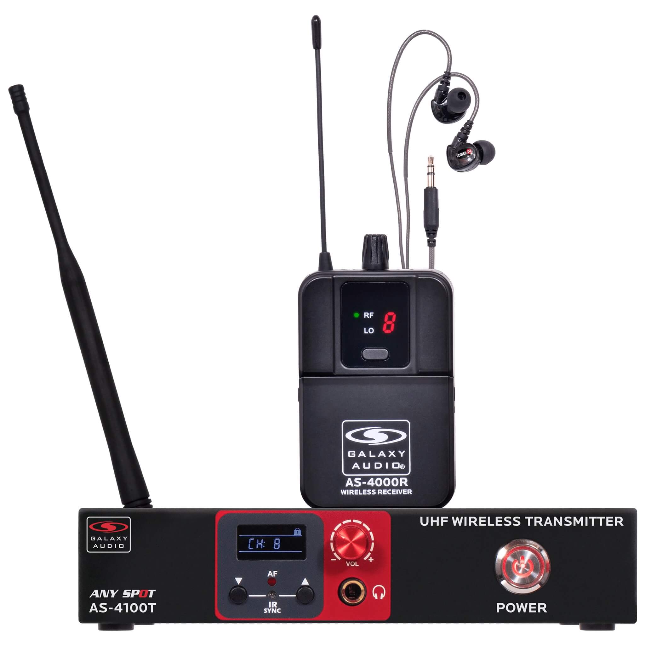 Galaxy Audio AS-4100 - Wireless Personal In-Ear Monitor System