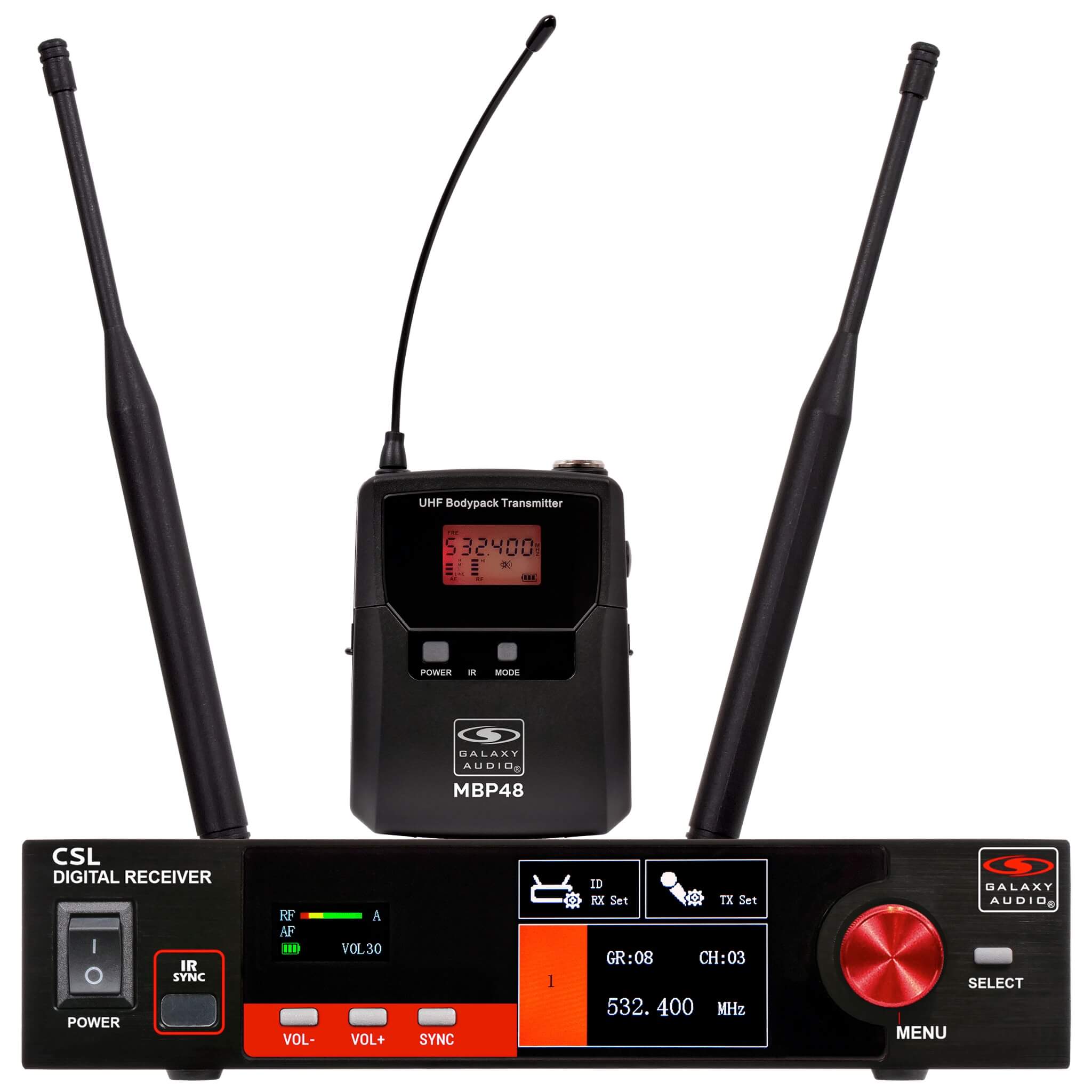 Galaxy Audio CSL-B Single‑Channel Digital Wireless Bodypack System