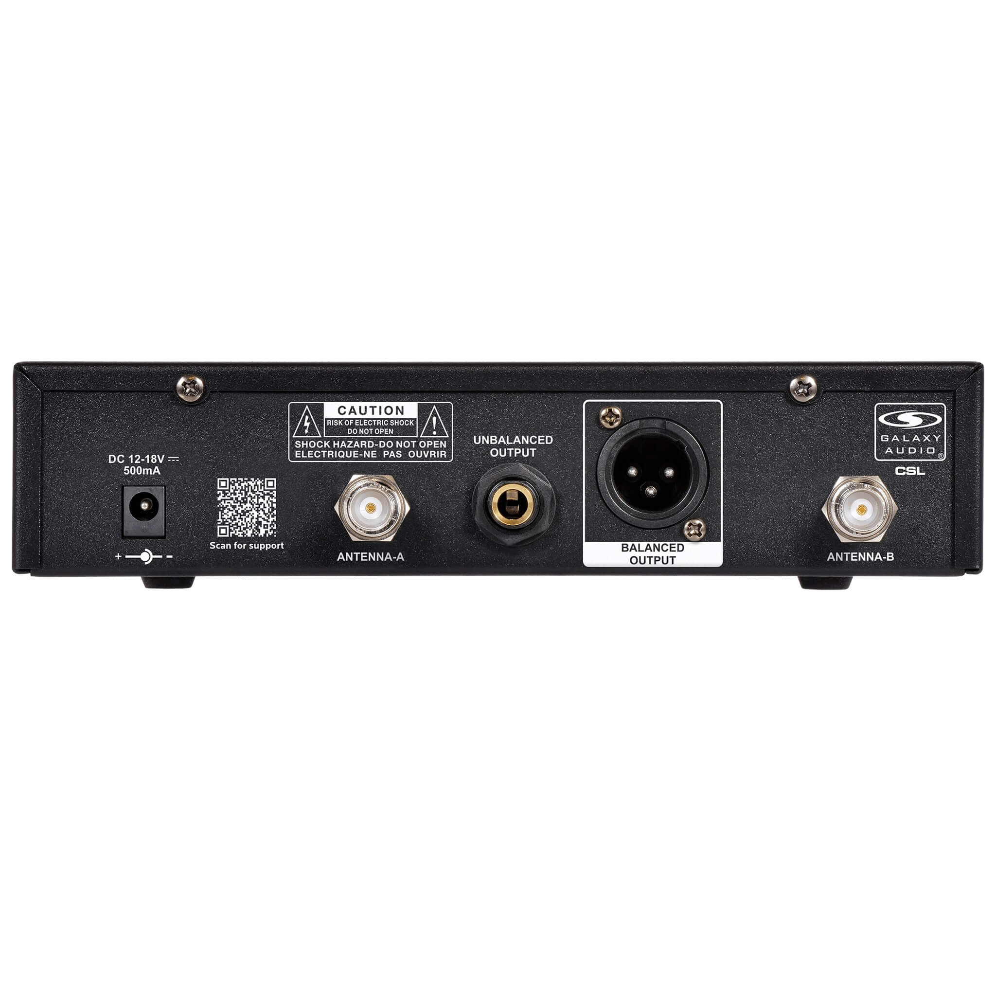 Galaxy Audio CSLR - Single-Channel Digital Receiver for CSL Wireless Systems, back
