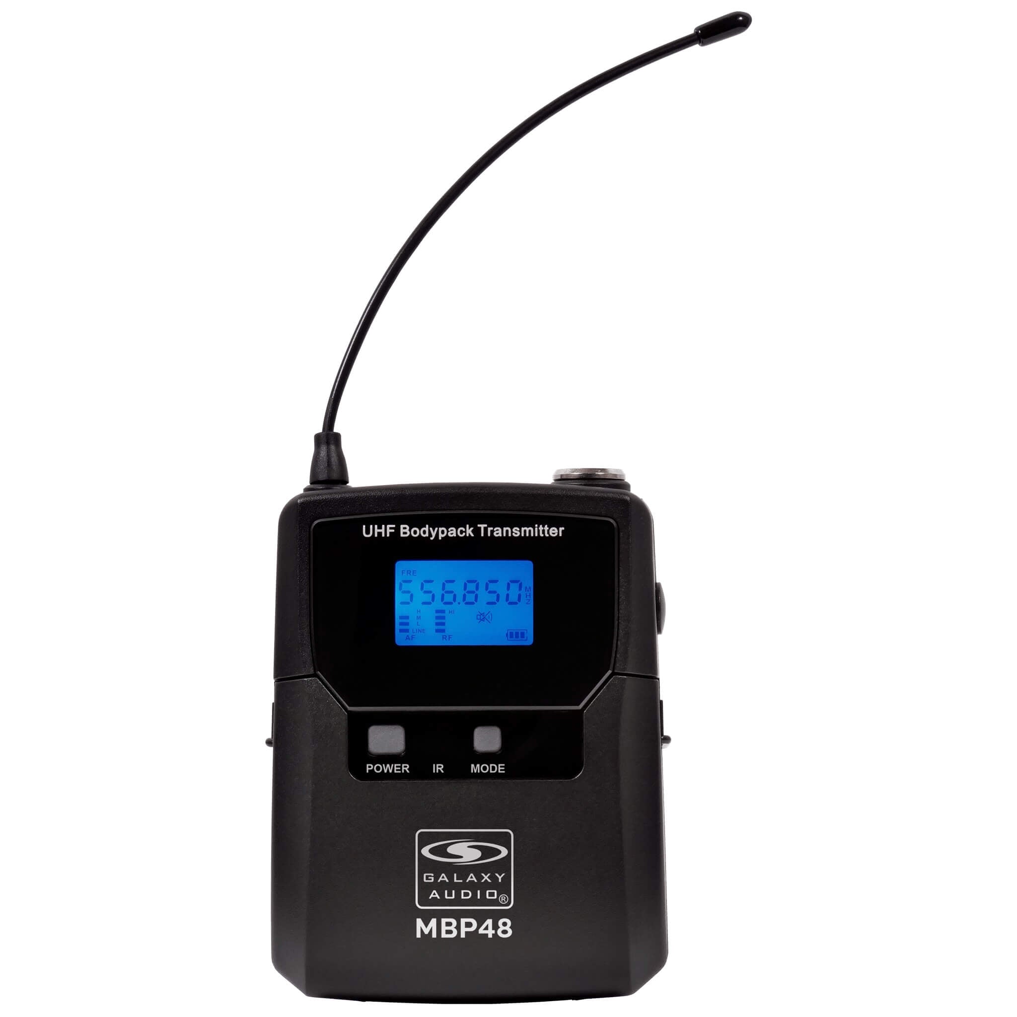 Galaxy Audio MBP48 - Digital Bodypack Transmitter for CSL Wireless Systems, front