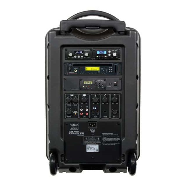Galaxy Audio TV10 - Traveler 10 Battery Powered Portable PA System, back