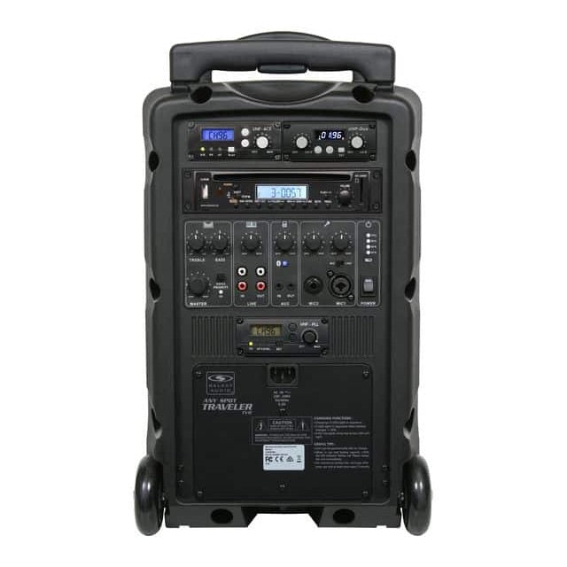 Galaxy Audio TV8 - Traveler 8 Battery Powered Portable PA System, back