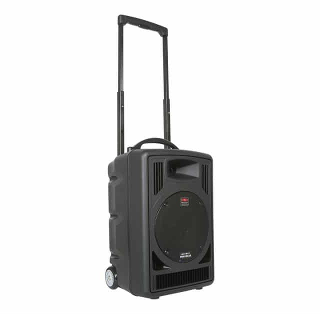 Galaxy Audio TV8 - Traveler 8 Battery Powered Portable PA System, front right high handle