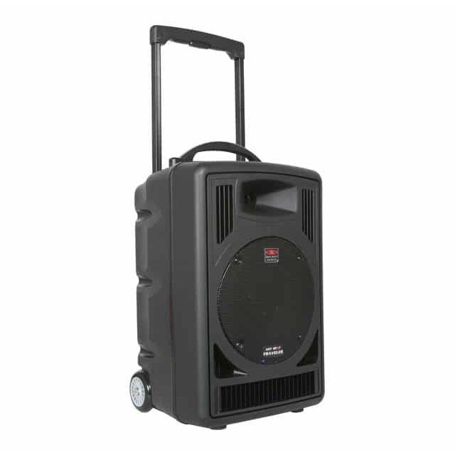 Galaxy Audio TV8 - Traveler 8 Battery Powered Portable PA System, front right low handle