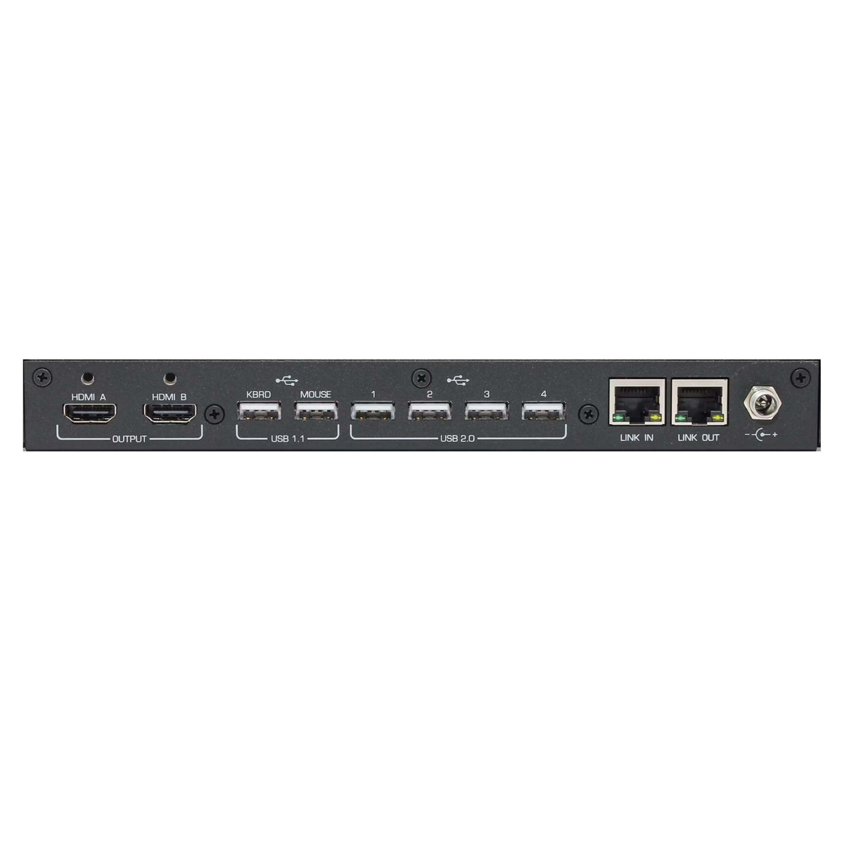 Hall Technologies ULTRA-4K-R - Dual-Head 4K HDMI and USB KVM Receiver, rear