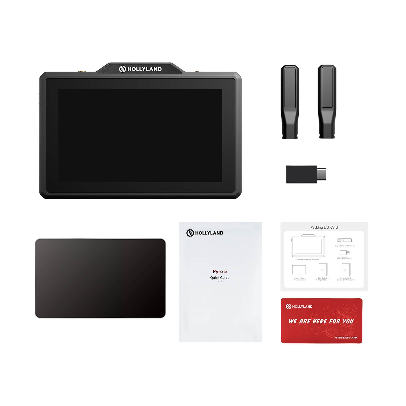 Hollyland Pyro 5 - 5.5-inch Wireless Transceiving Monitor, included