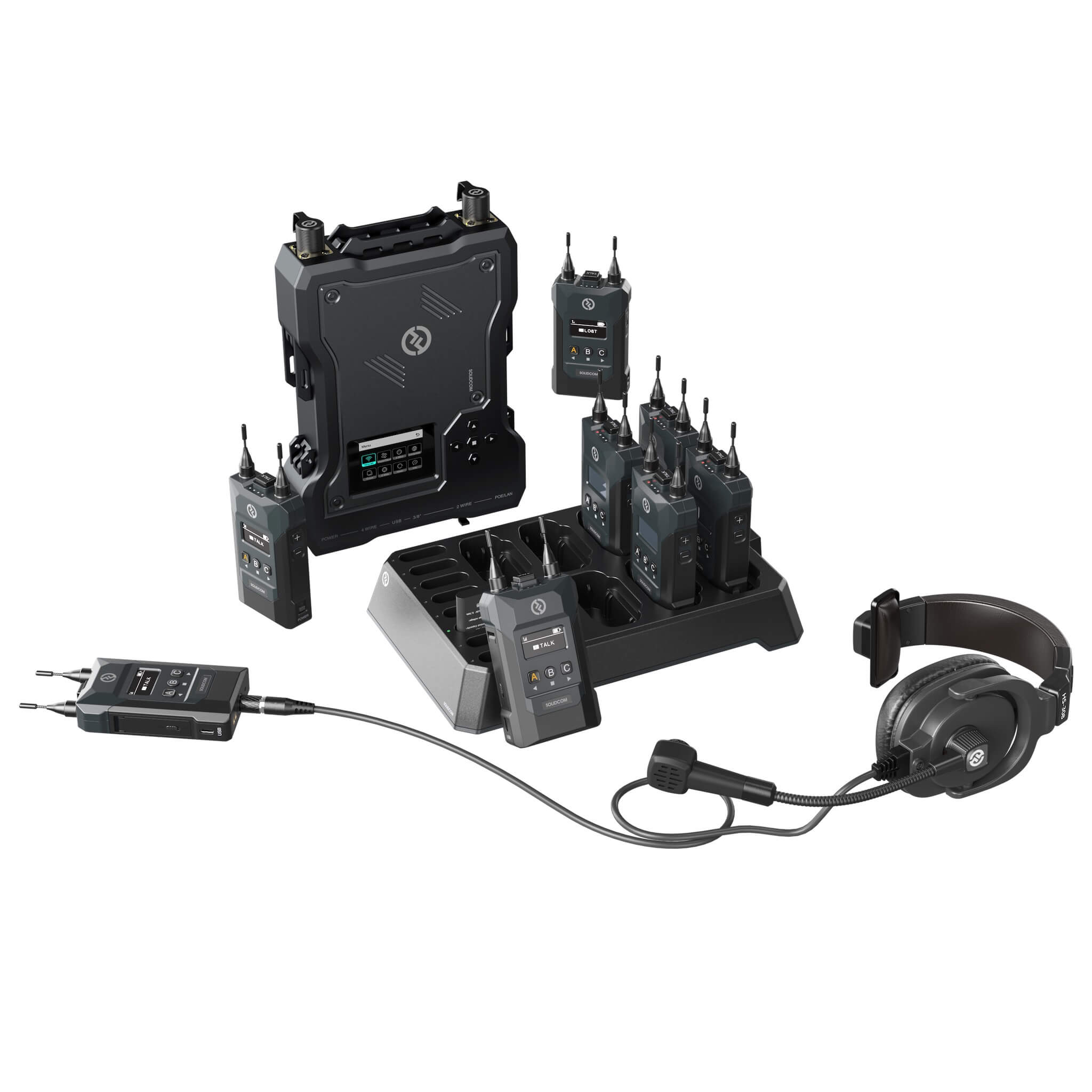 Hollyland Solidcom M1-8B - Full-Duplex Wireless Intercom System