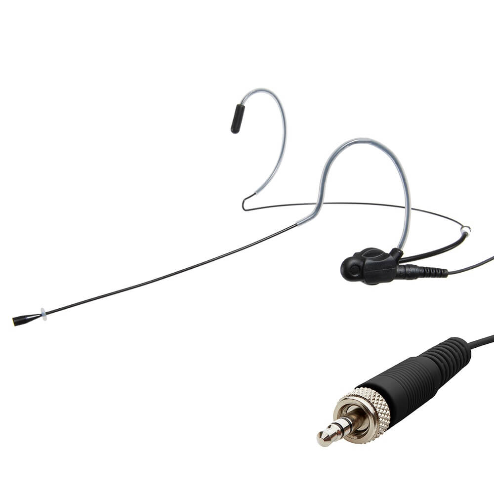 Airwave Liz Diamond Slim Clip System - Dual Ear Headset Microphone, HSD-DIA-SCS-BLACK-S8